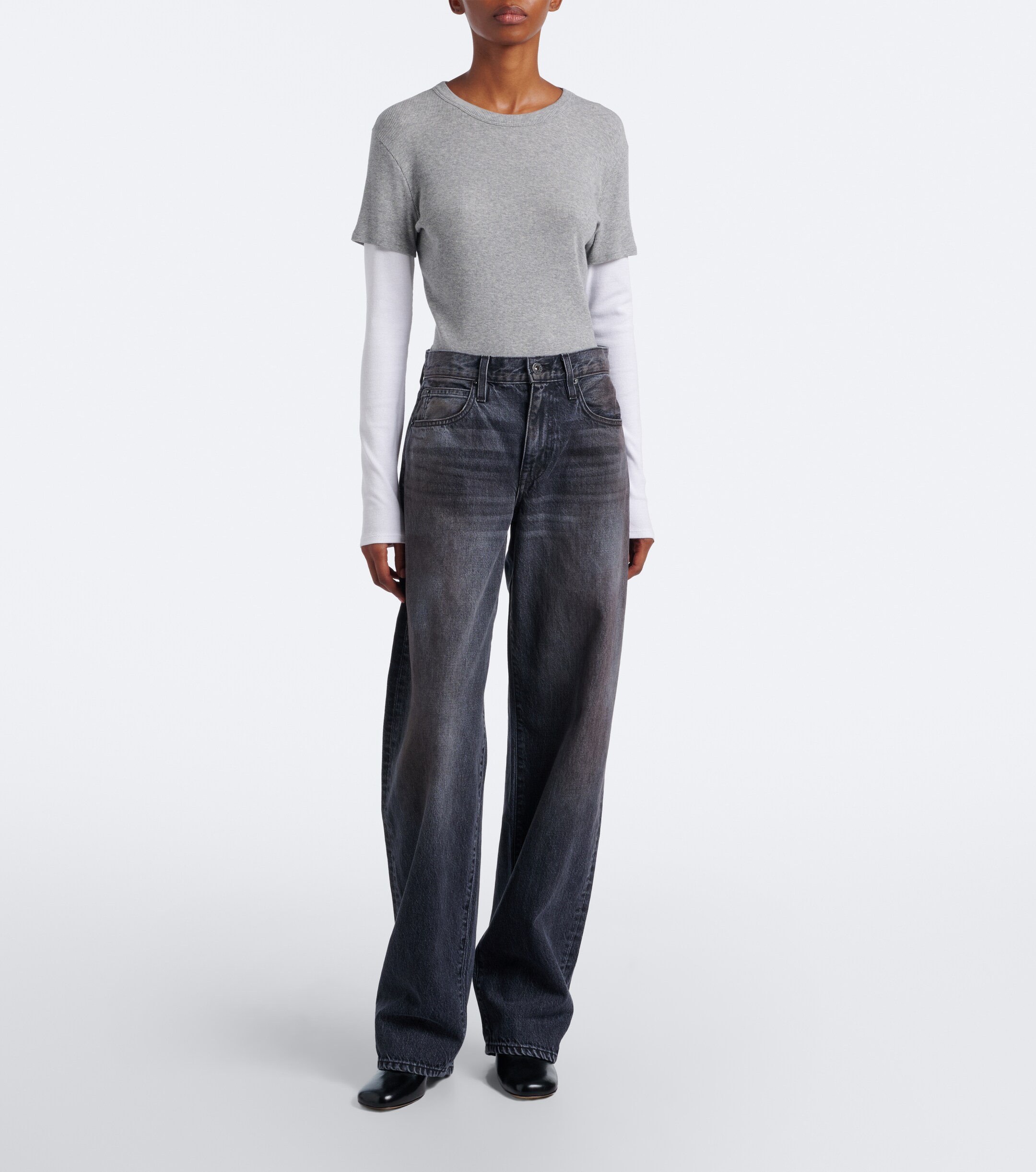 SLVRLAKE SLVRLAKE Hailey barrel-leg jeans
