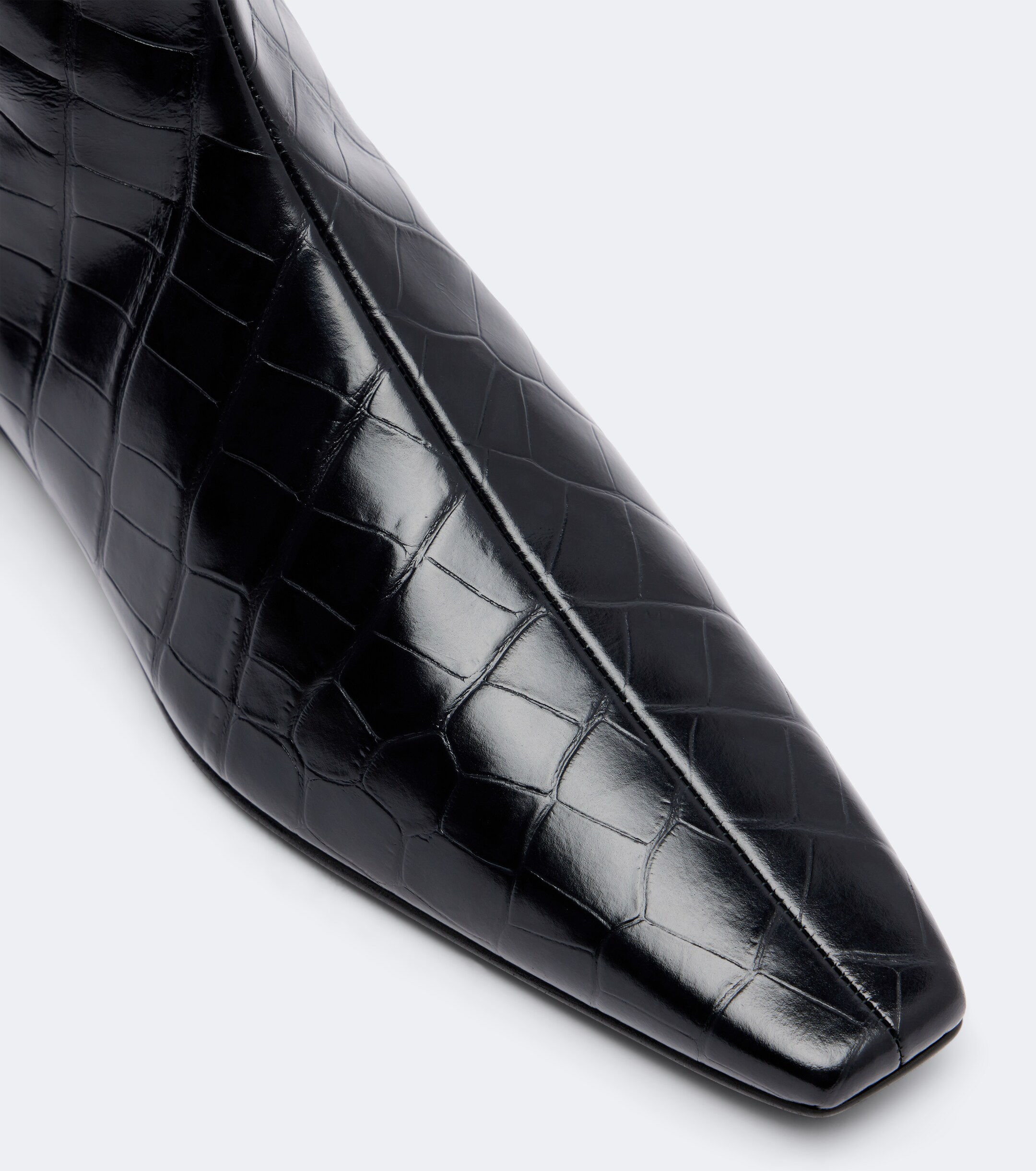TOTEME Toteme Croc-effect leather ankle boots