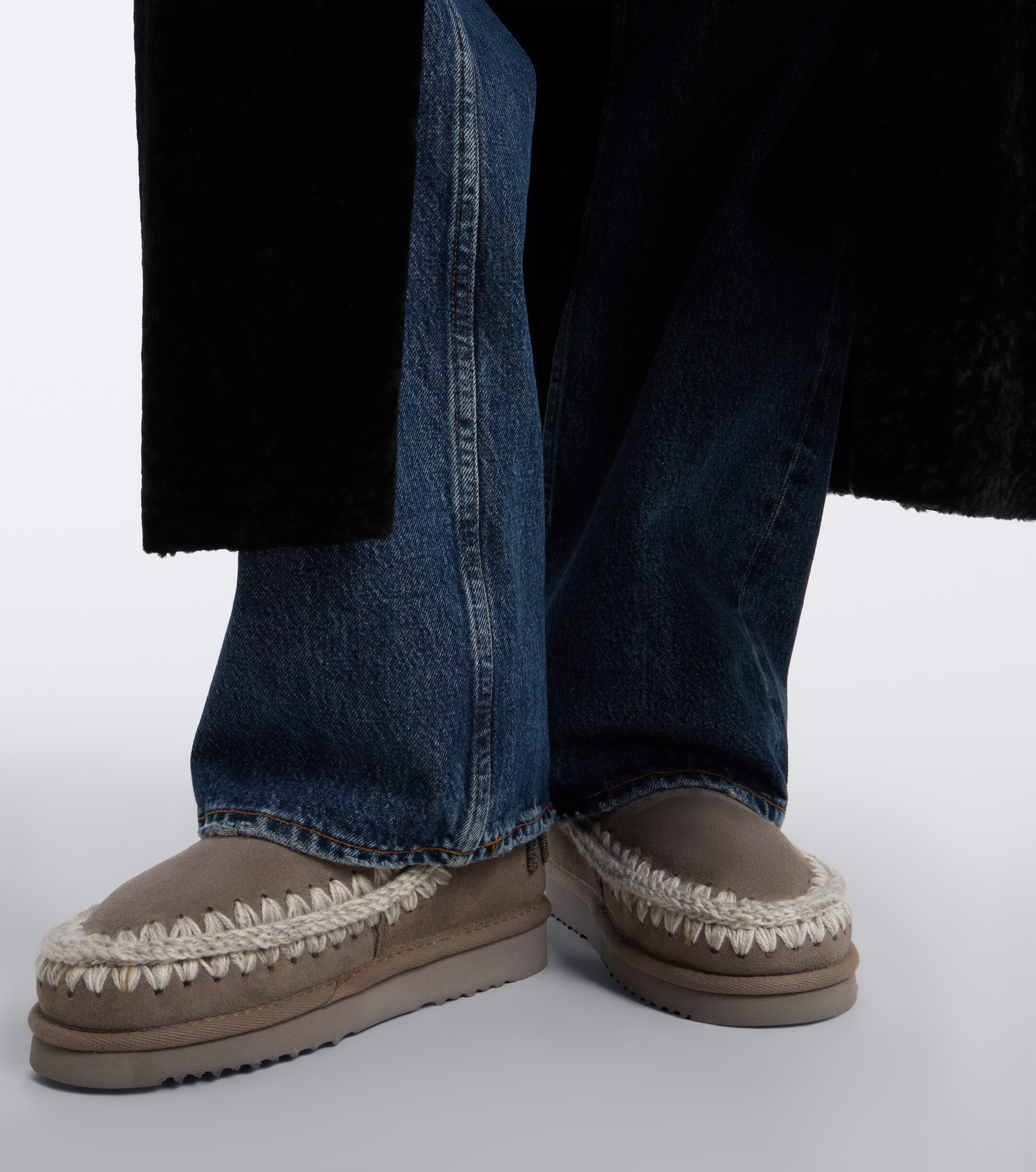 MOU Mou 18 shearling-lined suede ankle boots