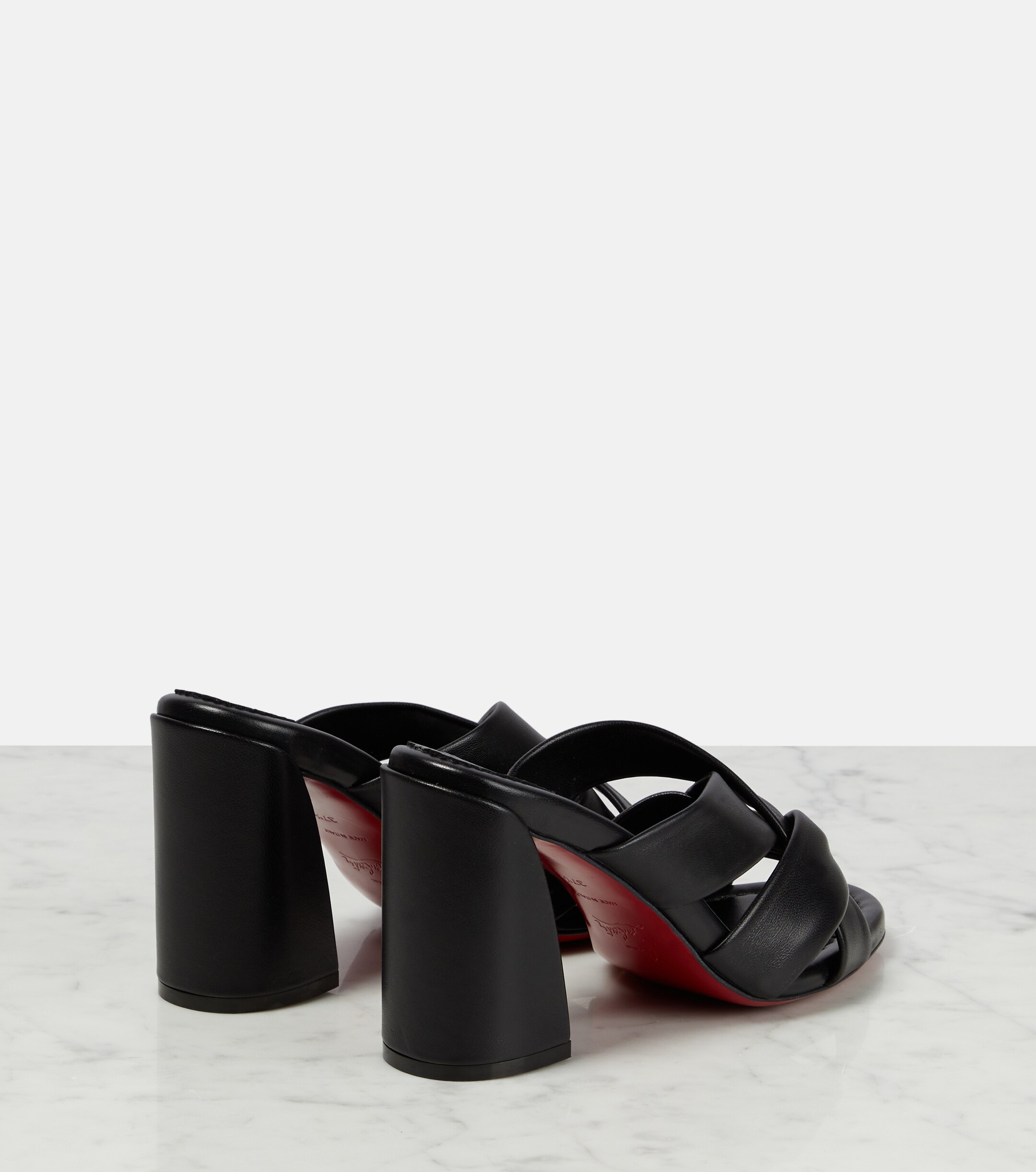 CHRISTIAN LOUBOUTIN Dispo Club leather mules thumbnail
