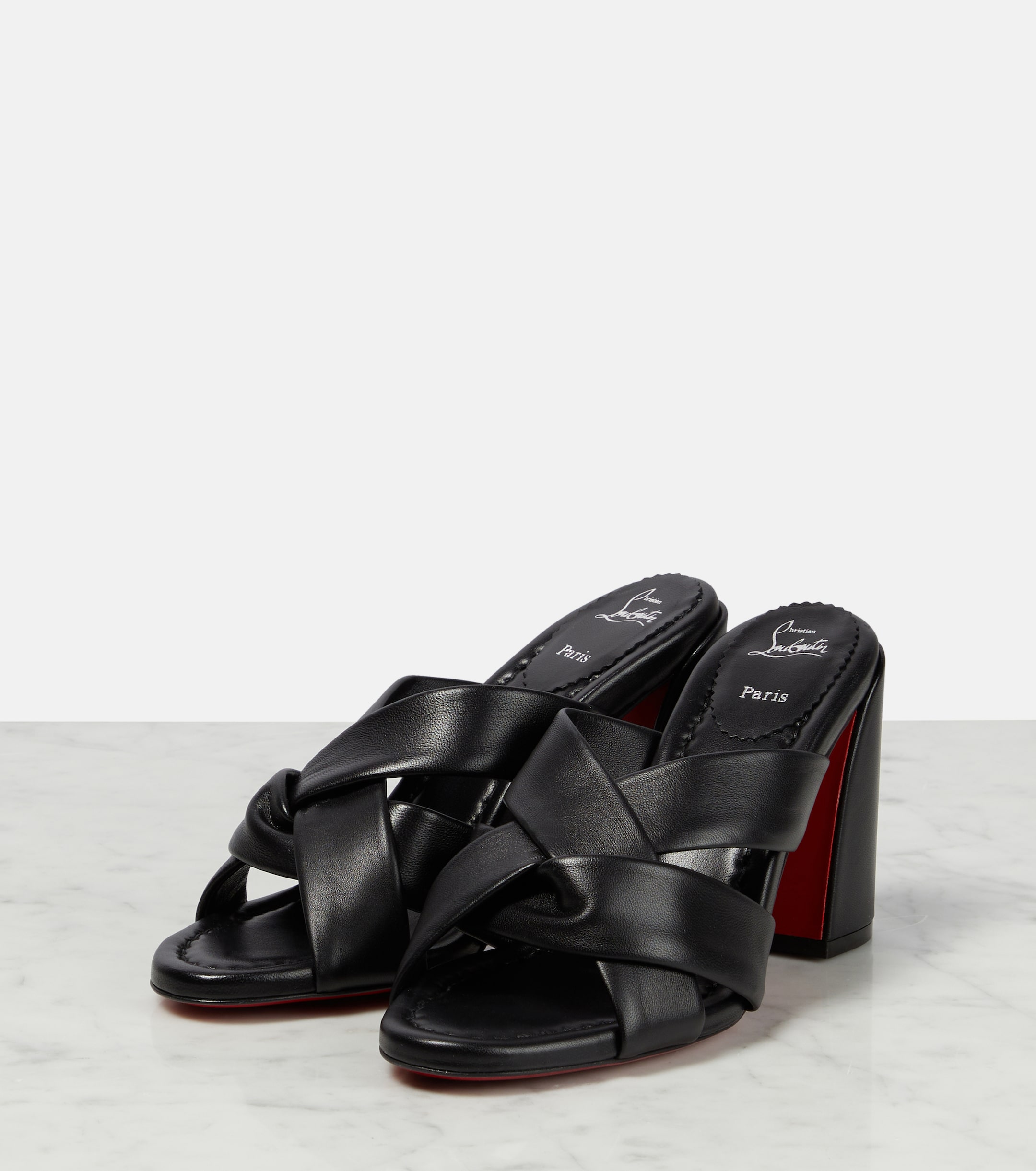 CHRISTIAN LOUBOUTIN Dispo Club leather mules thumbnail