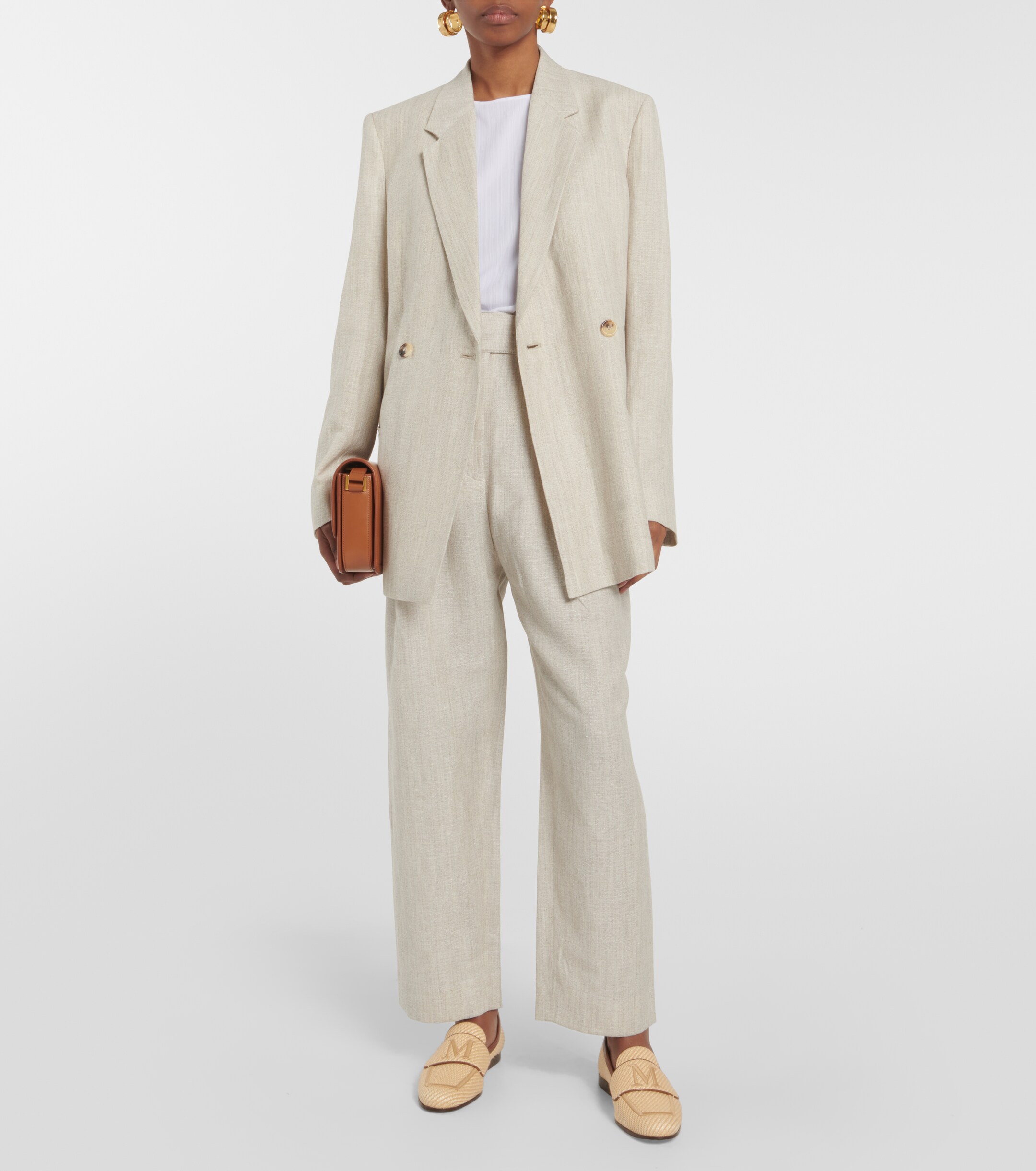 Max Mara Liza logo loafers thumbnail