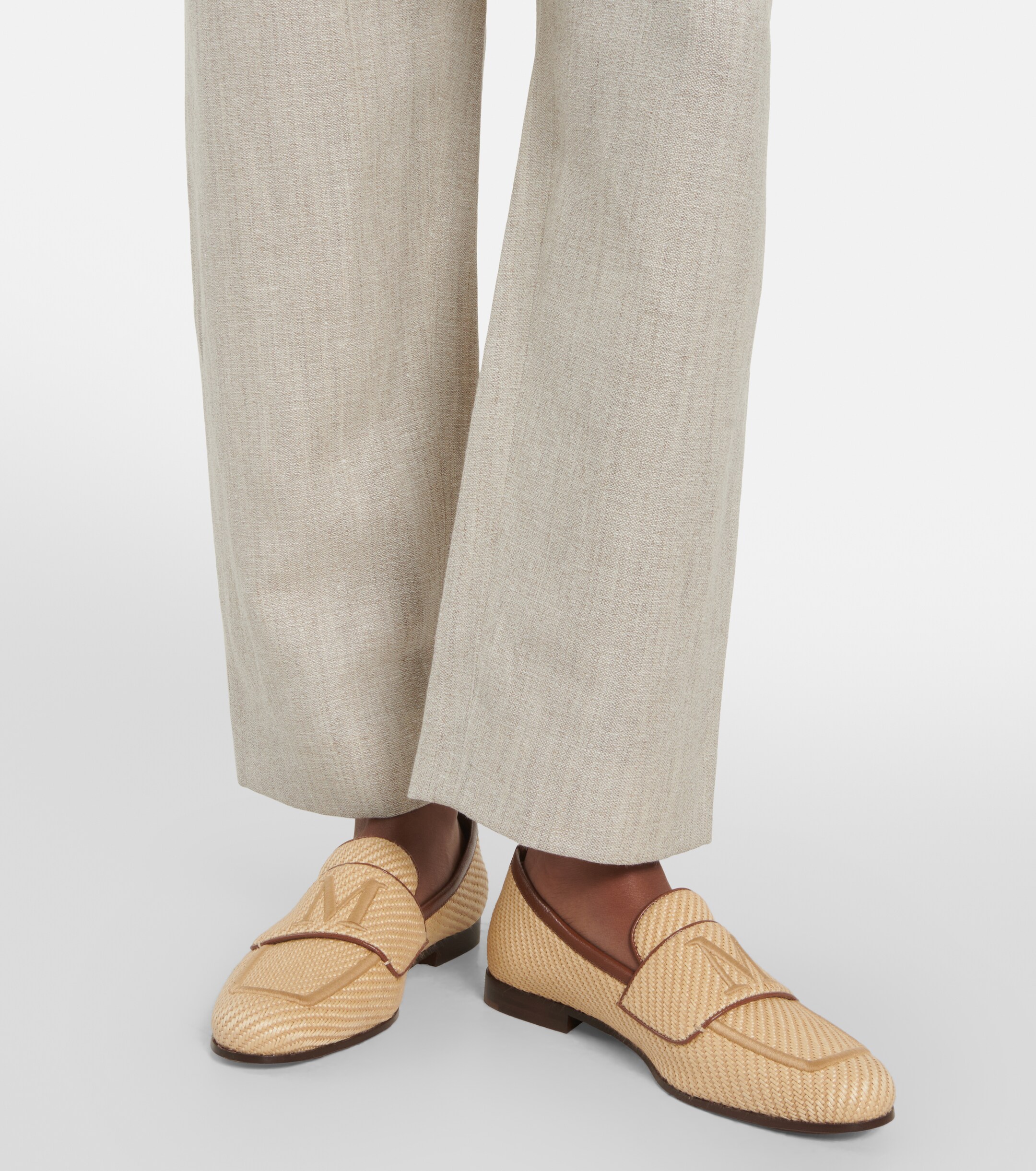 Max Mara Liza logo loafers thumbnail