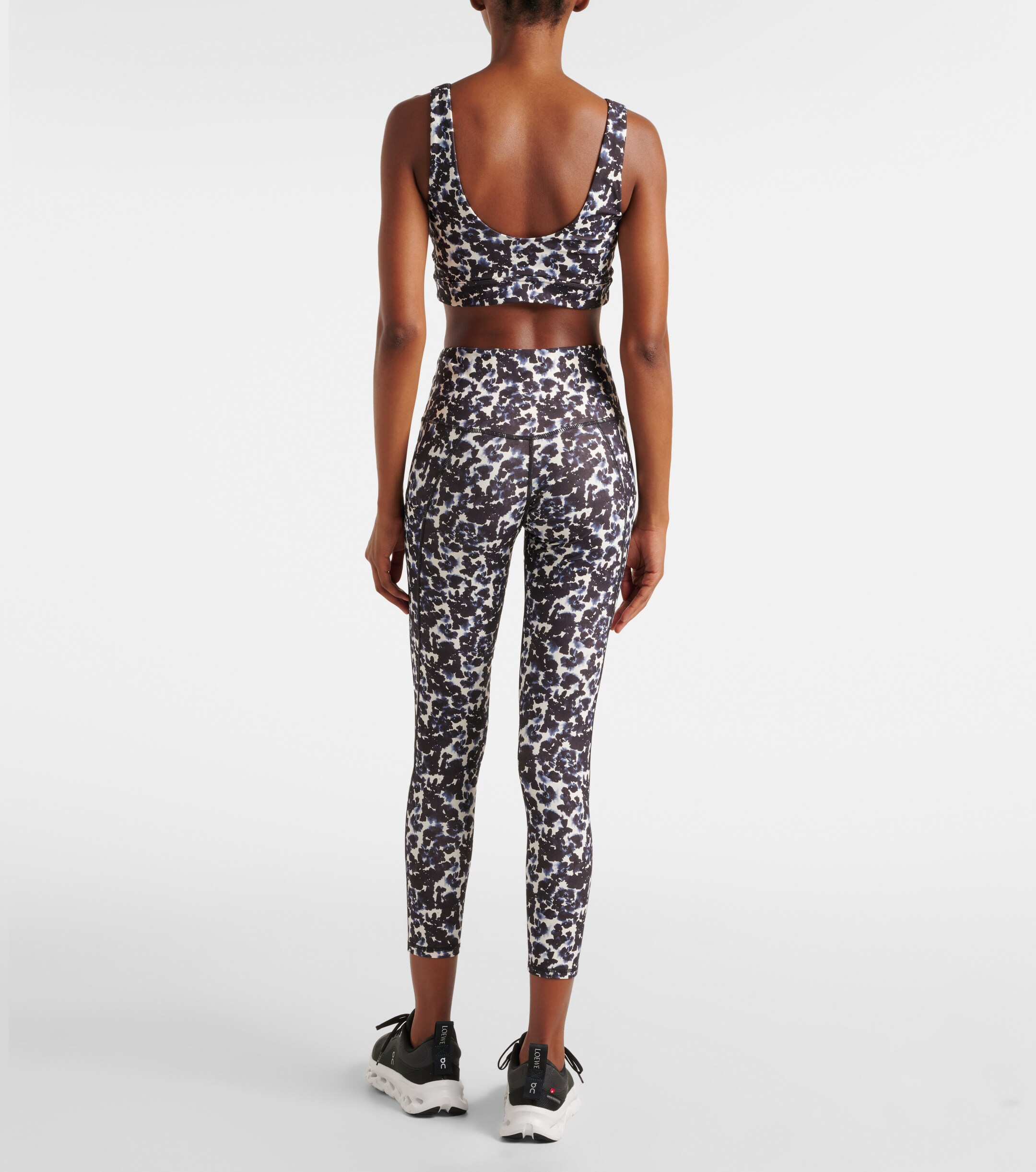 Varley Varley Printed high-rise leggings