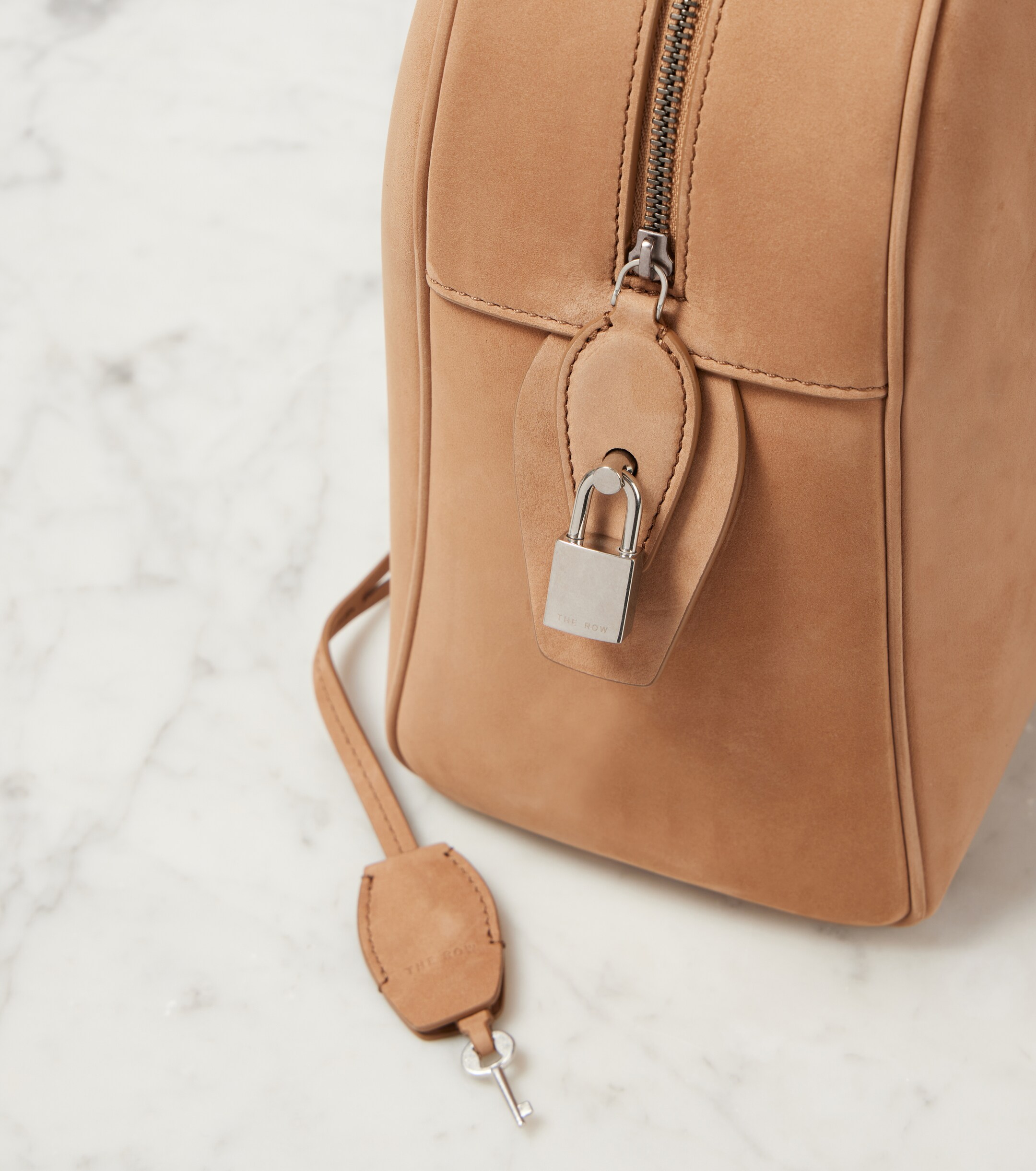 The Row India 12.00 suede tote bag