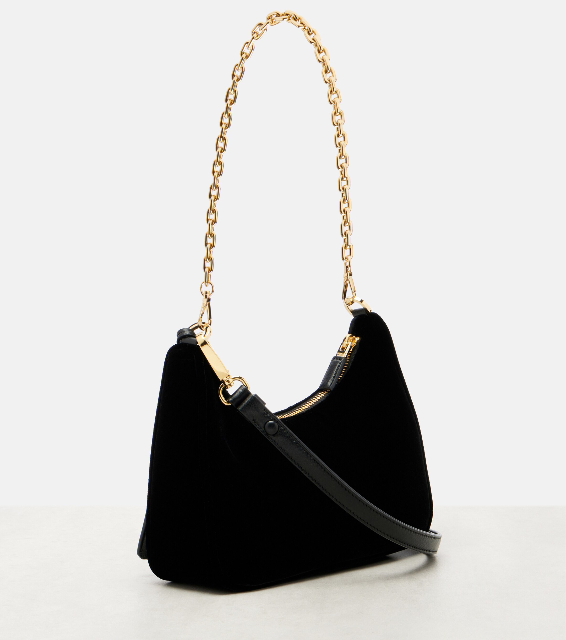 Prada Prada Re-Edition Mini velvet shoulder bag