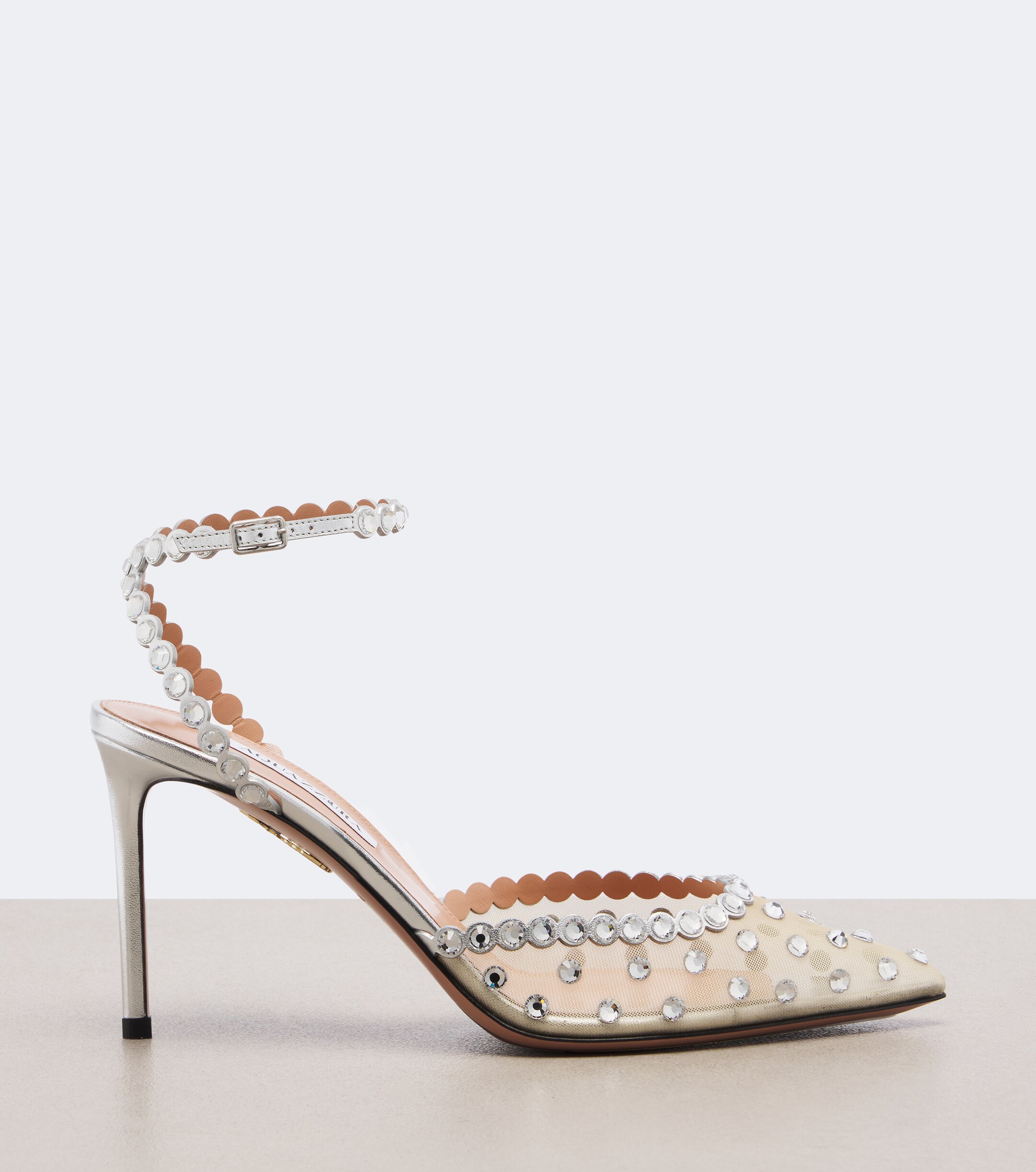AQUAZZURA Aquazzura Tequila embellished mesh pumps