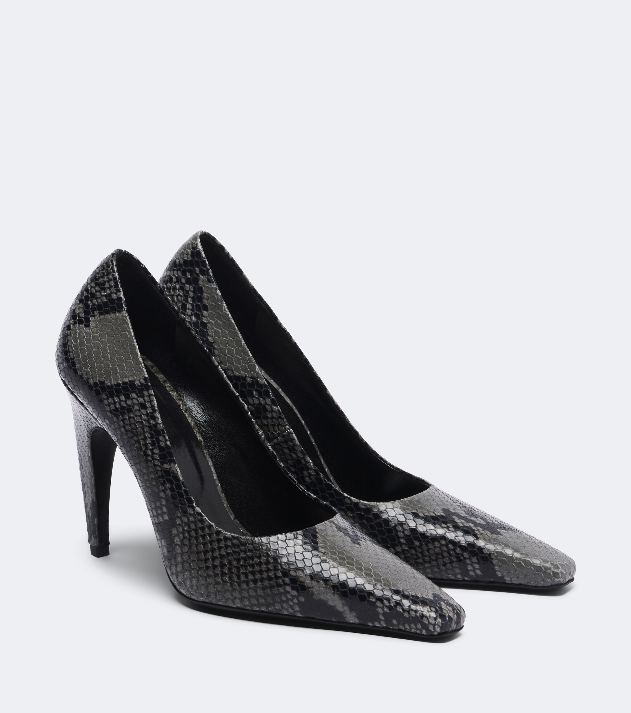 Jude JUDE Fame snake-effect leather pumps