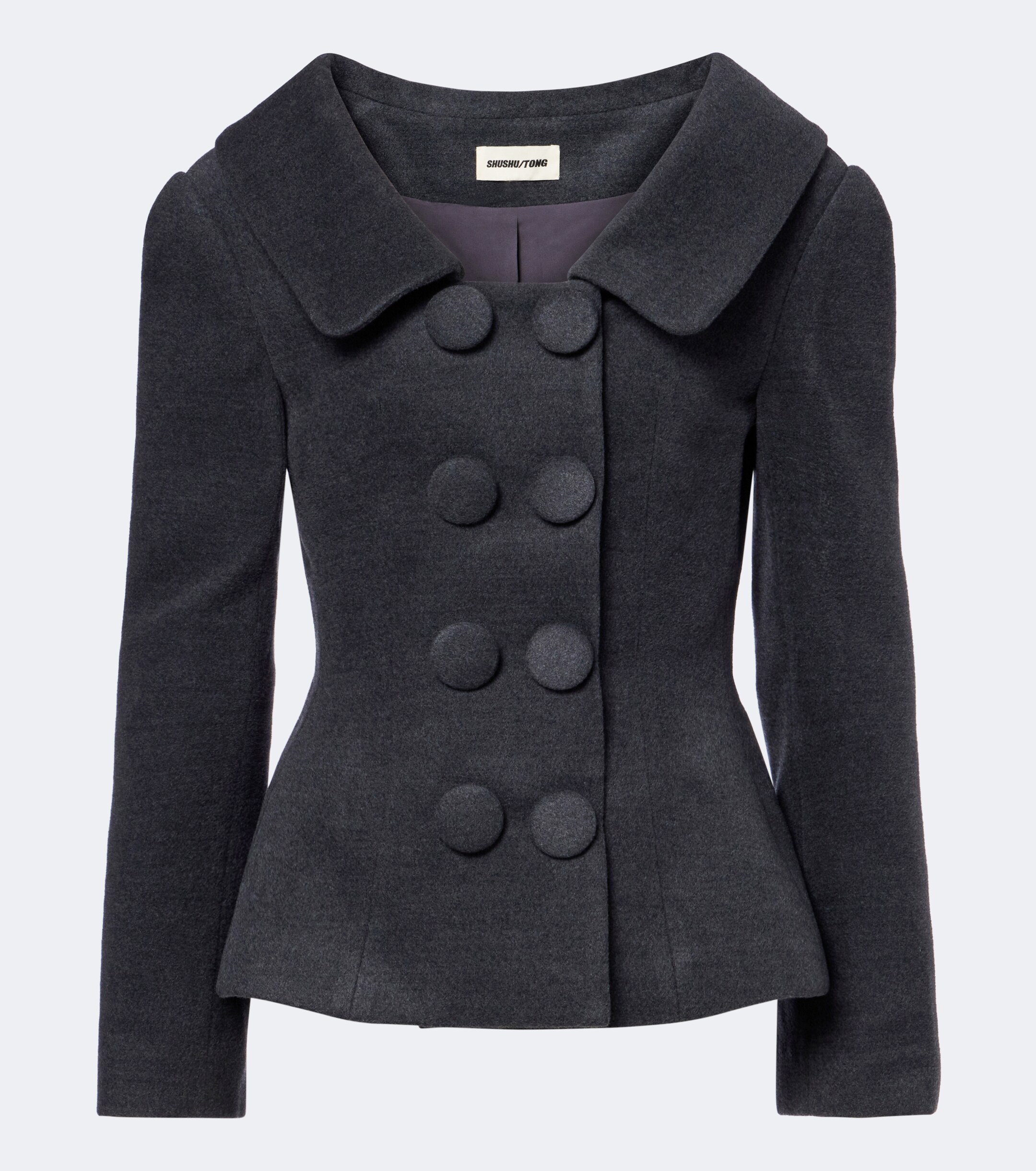 SHUSHU/TONG Shushu/Tong Double-breasted wool and silk-blend blazer