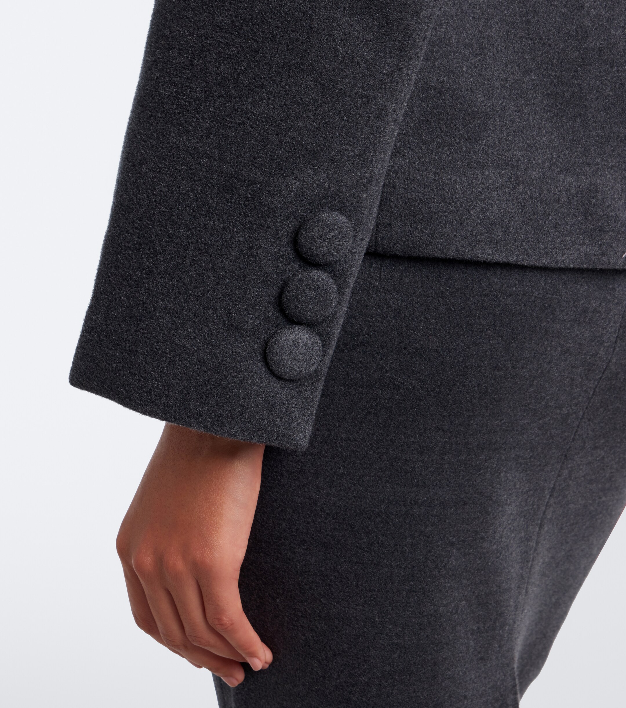 SHUSHU/TONG Shushu/Tong Double-breasted wool and silk-blend blazer