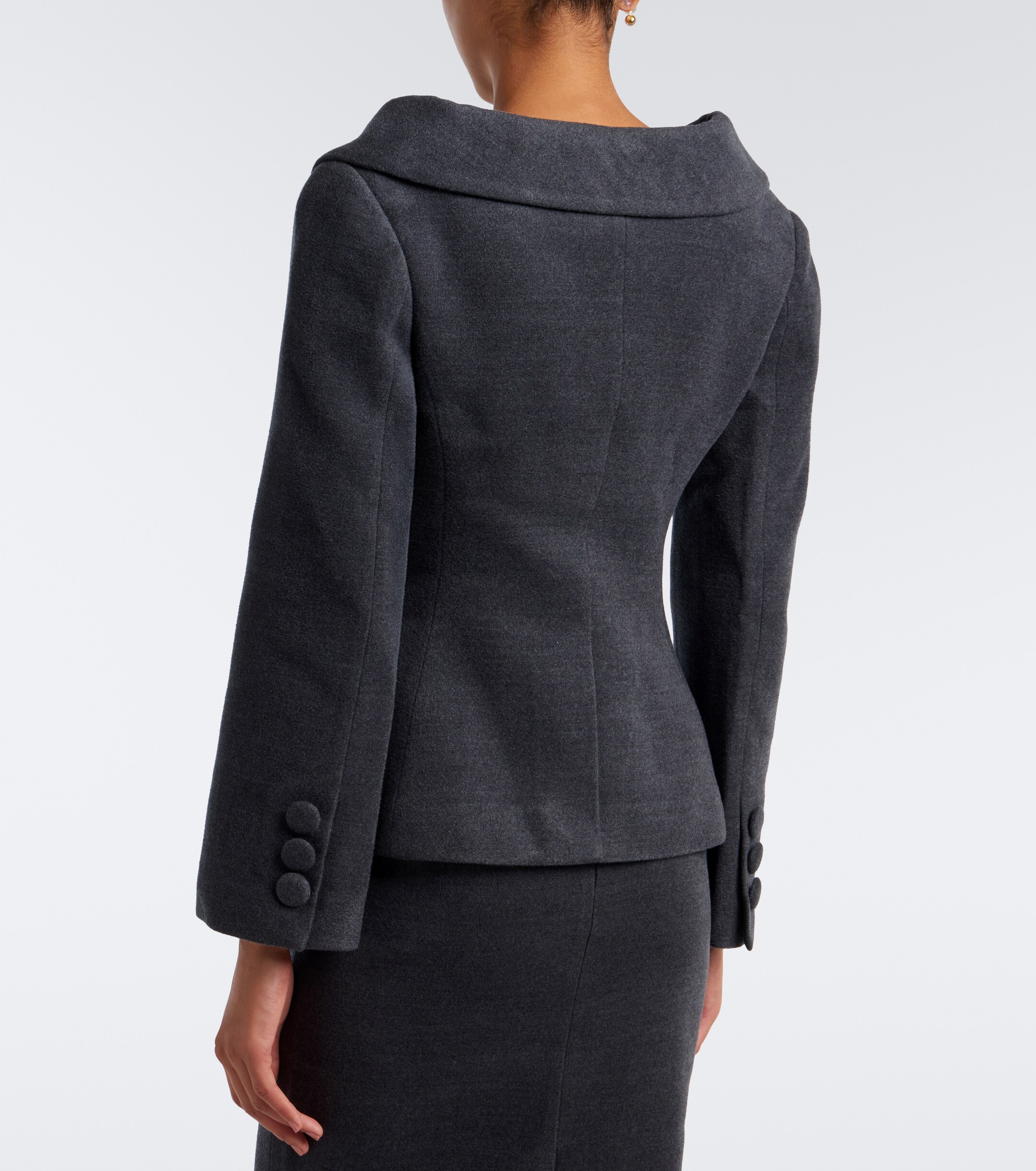 SHUSHU/TONG Shushu/Tong Double-breasted wool and silk-blend blazer