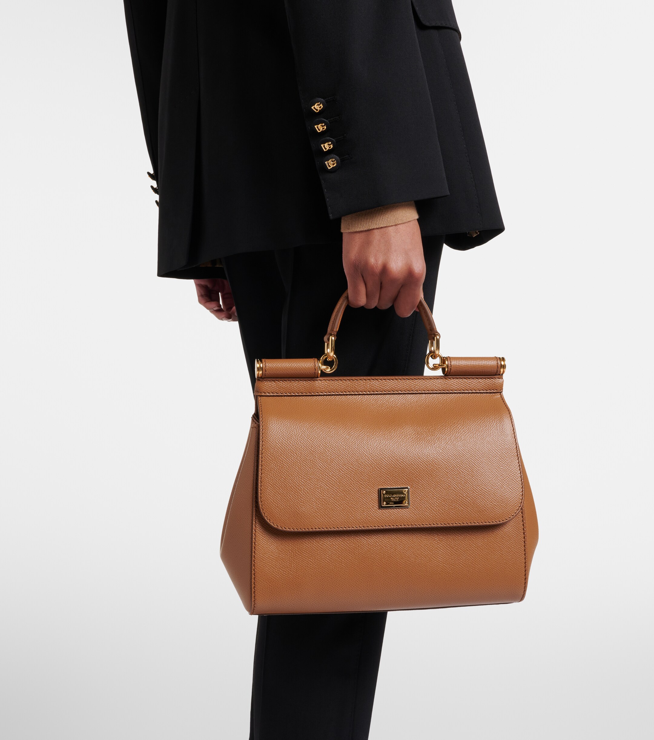 Dolce&Gabbana Sicily Large leather shoulder bag