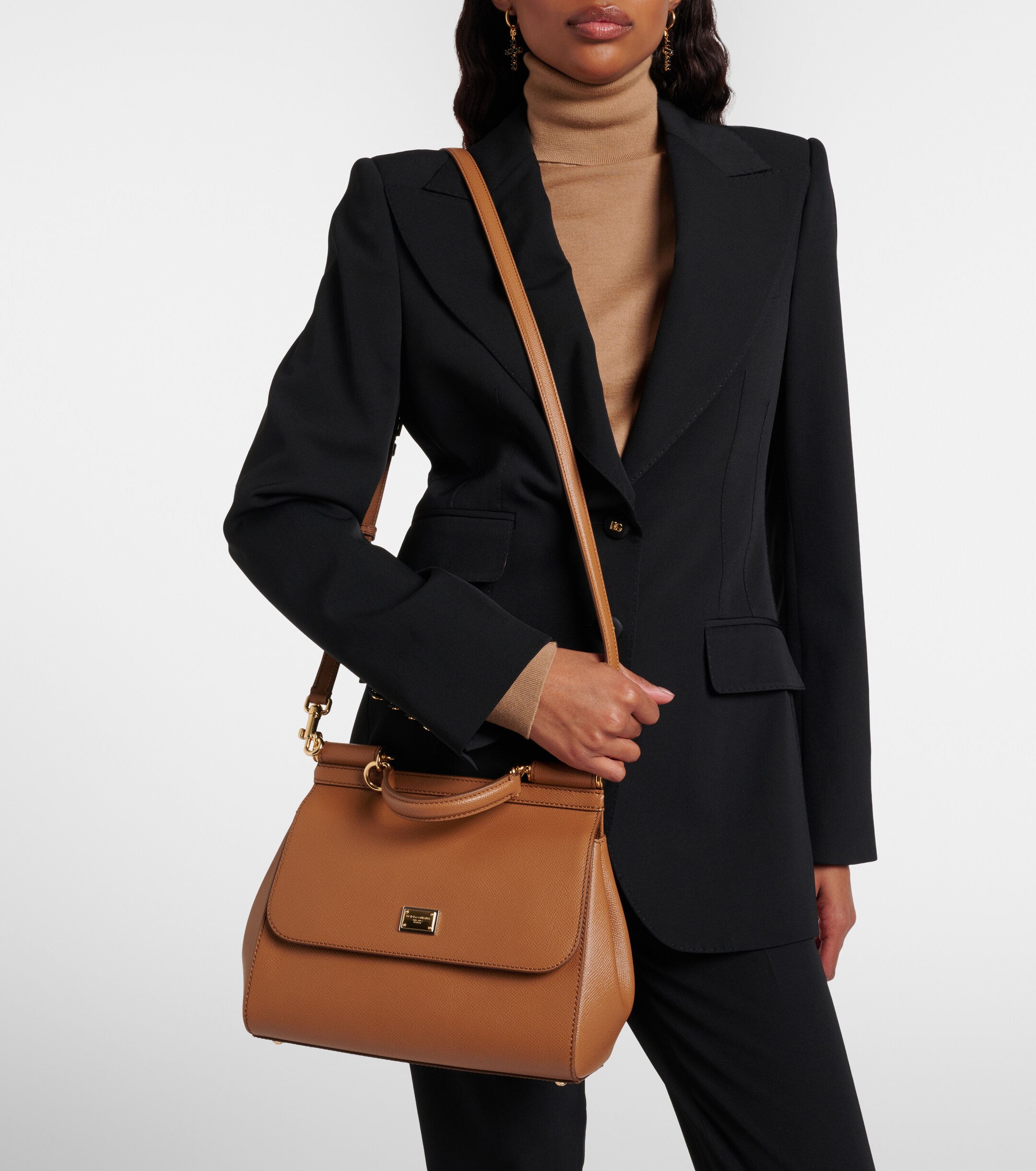 Dolce&Gabbana Sicily Large leather shoulder bag