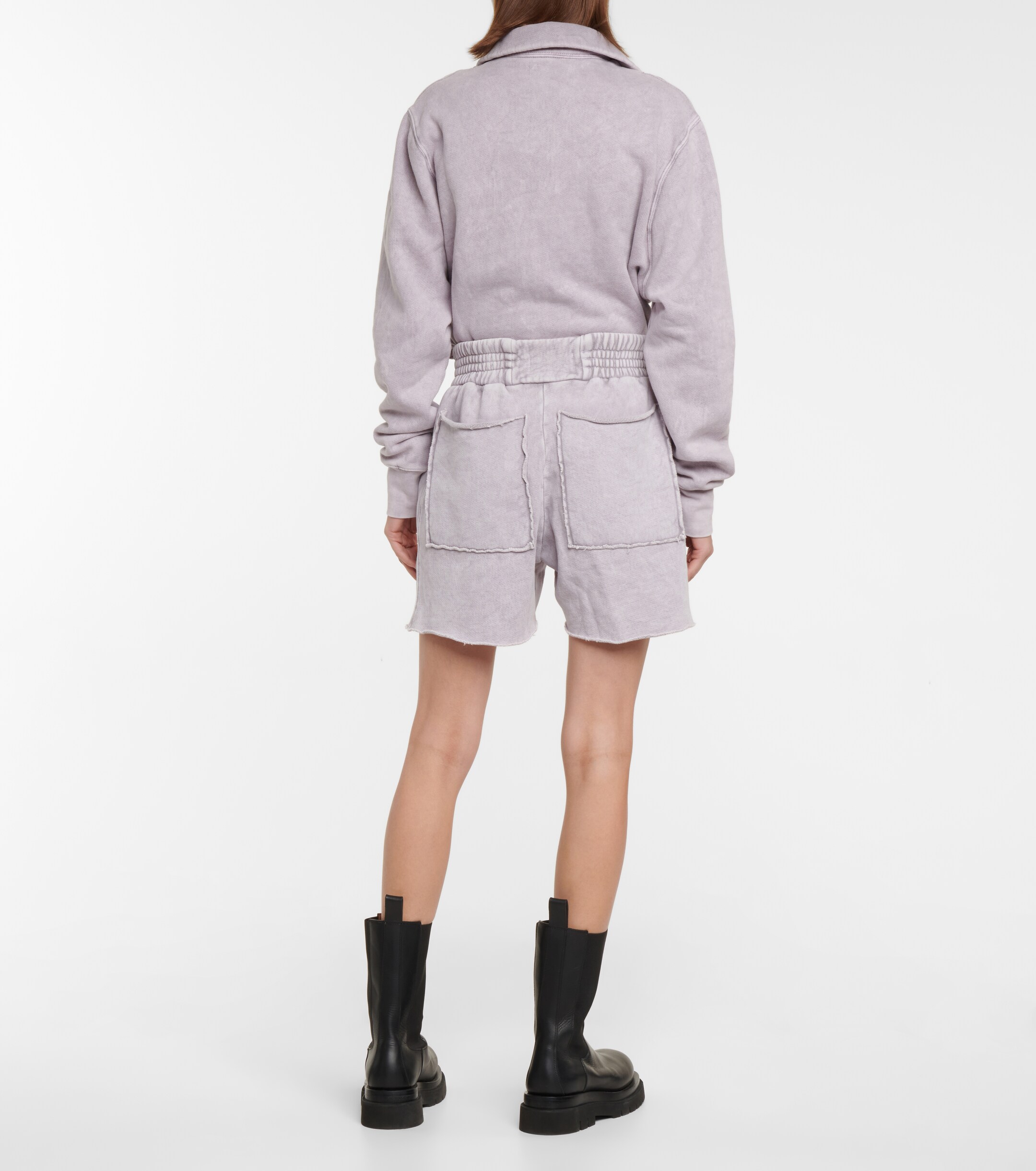 Les Tien Cotton fleece shorts