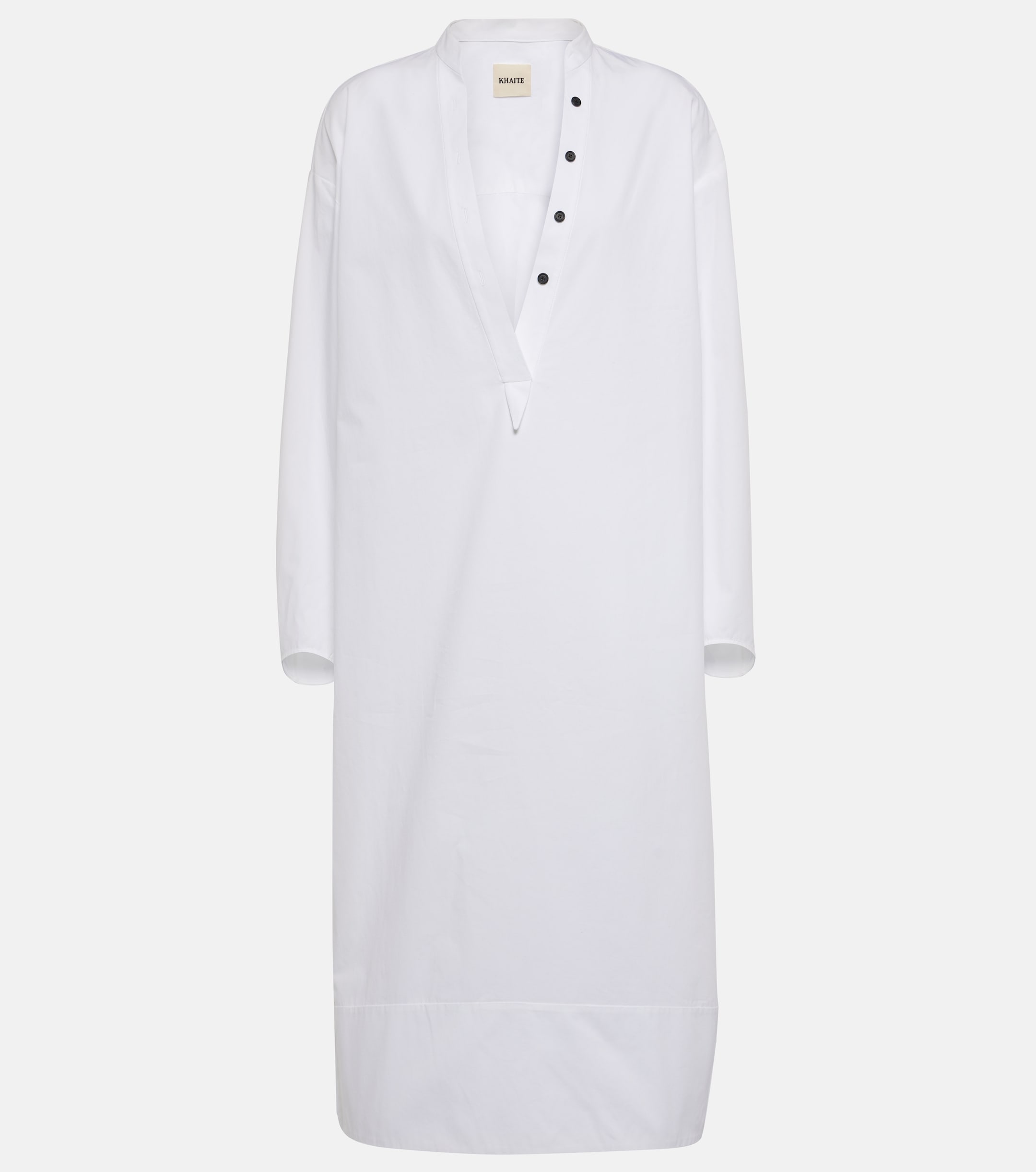 KHAITE Brom cotton midi dress