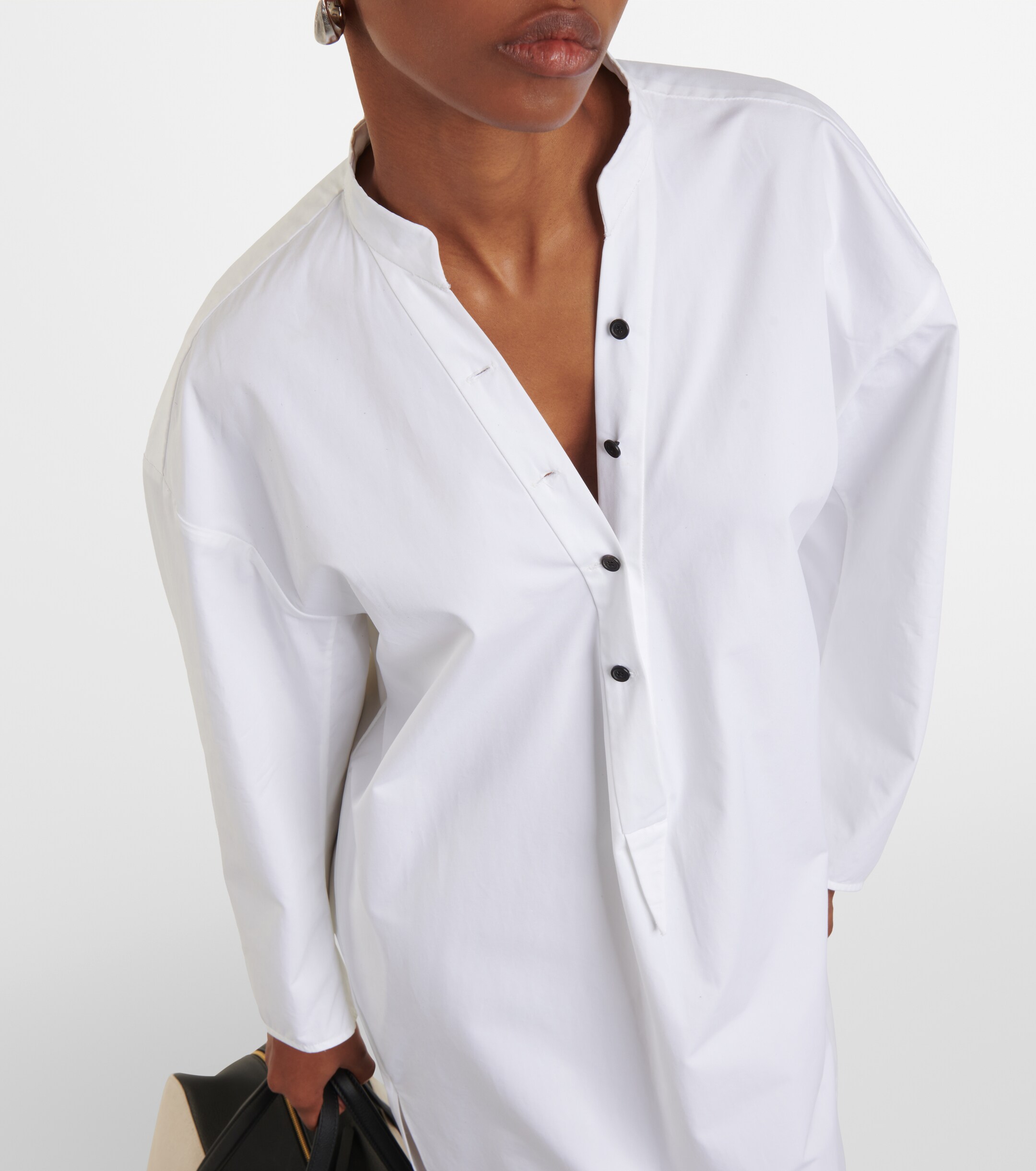 KHAITE Brom cotton midi dress