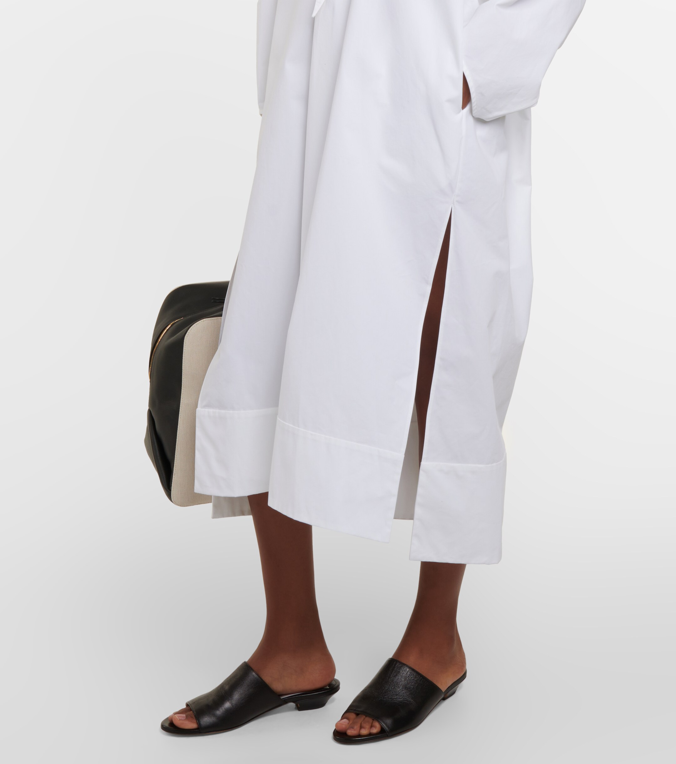 KHAITE Brom cotton midi dress