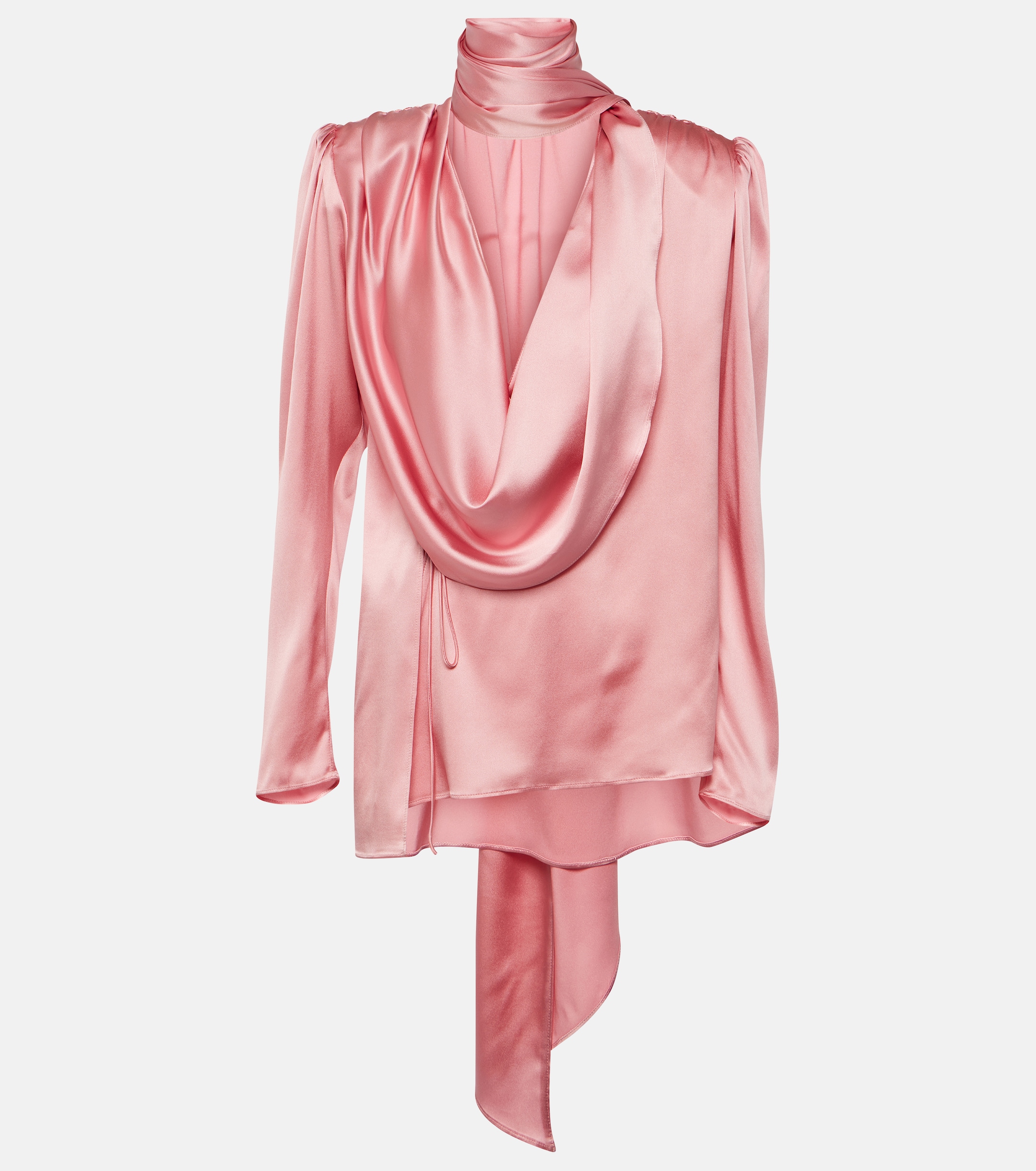 Magda Butrym Draped silk-blend blouse