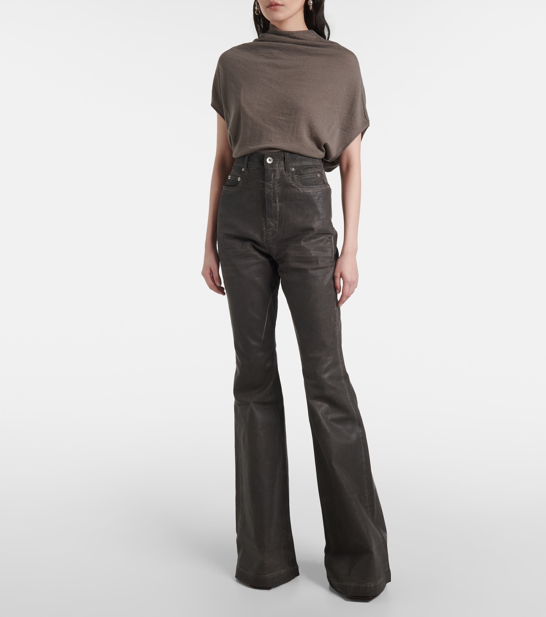 Rick Owens - Bolan high-rise bootcut jeans | Plush