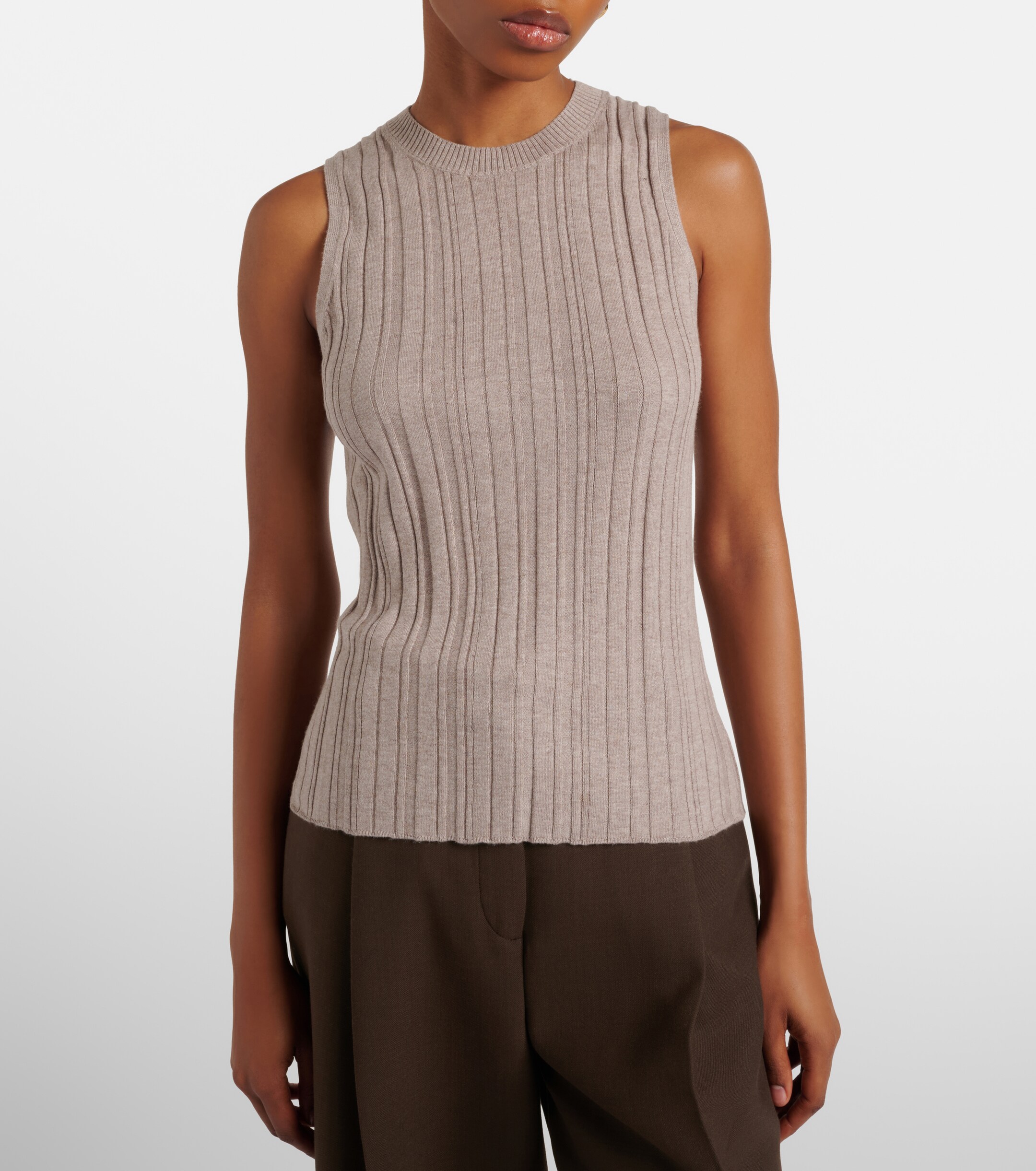 Jardin des Orangers Jardin des Orangers Cotton, silk, and cashmere tank top