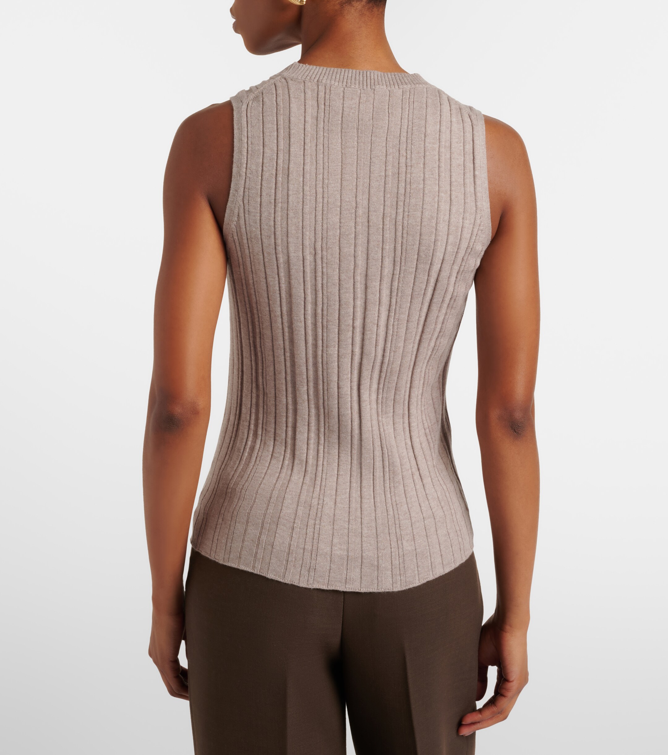 Jardin des Orangers Jardin des Orangers Cotton, silk, and cashmere tank top