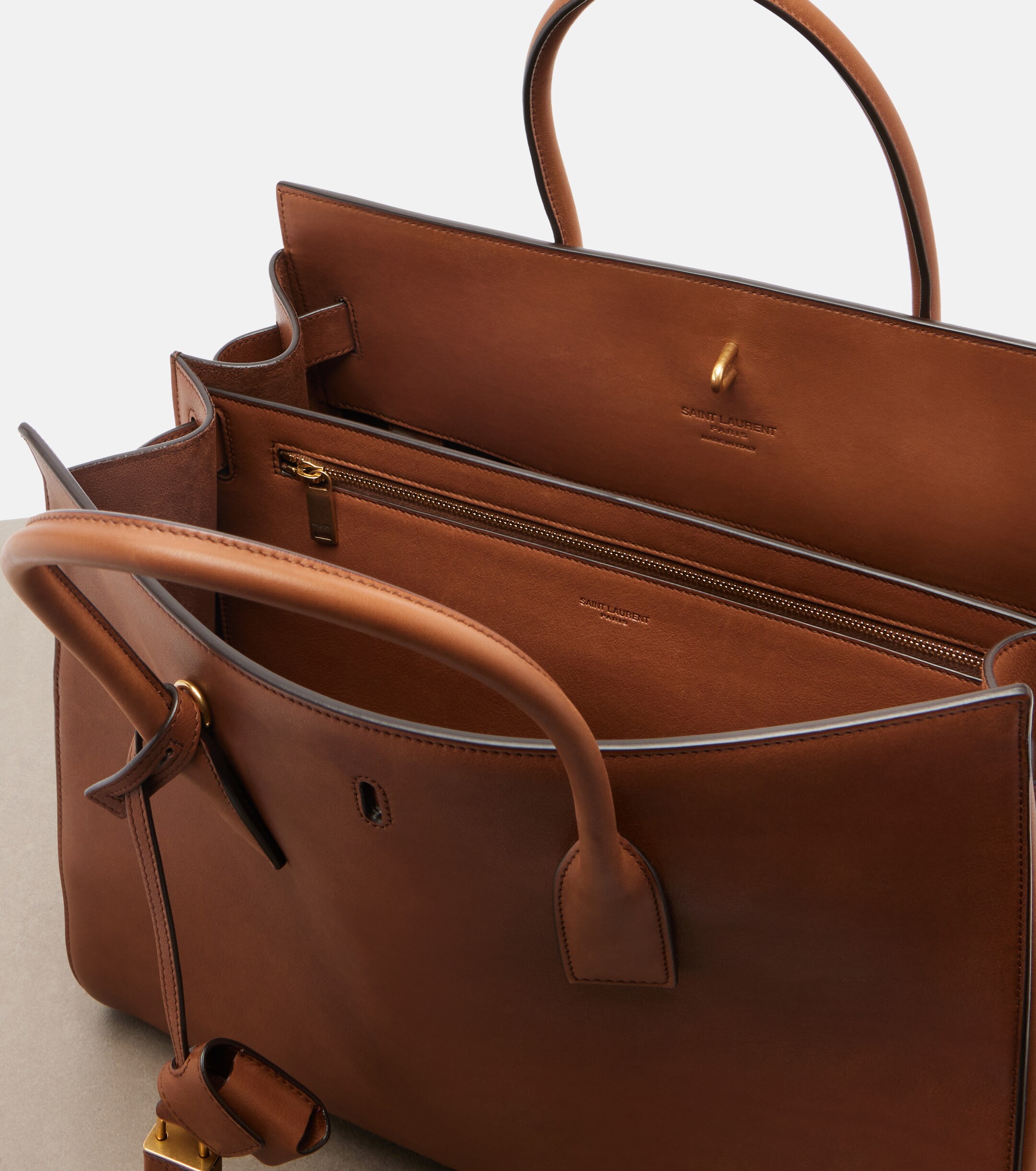 Saint Laurent Sac De Jour Large leather tote bag