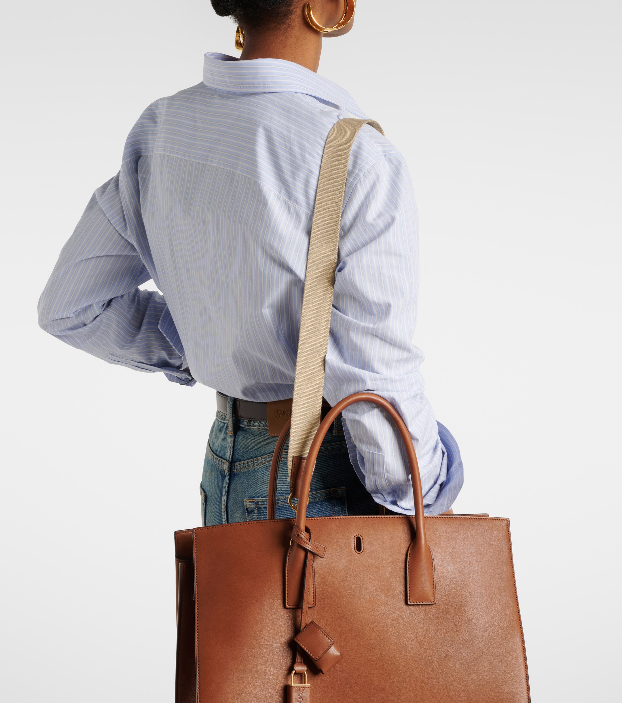 Saint Laurent Sac De Jour Large leather tote bag