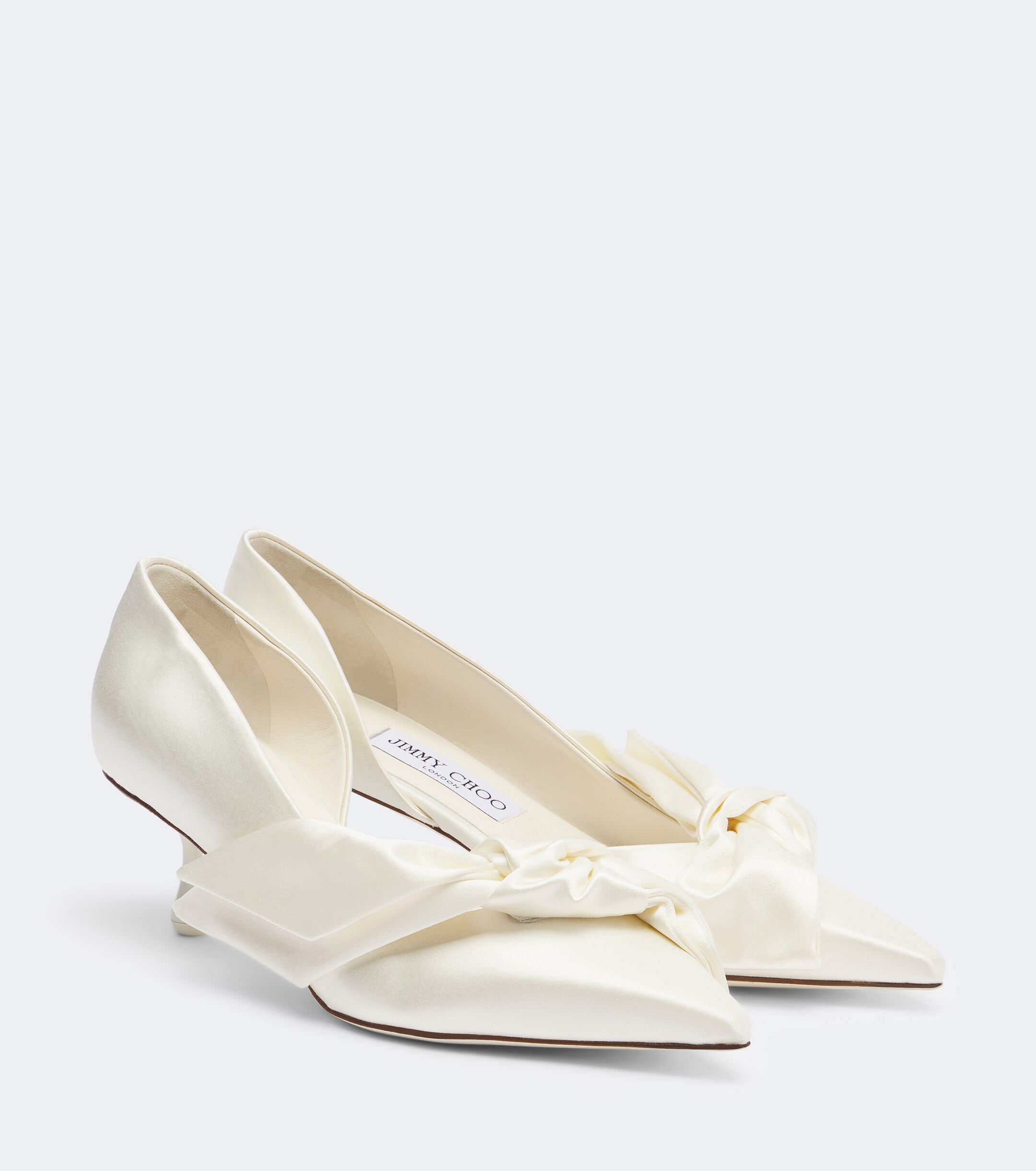 JIMMY CHOO Jimmy Choo Issy bow-detail satin pumps