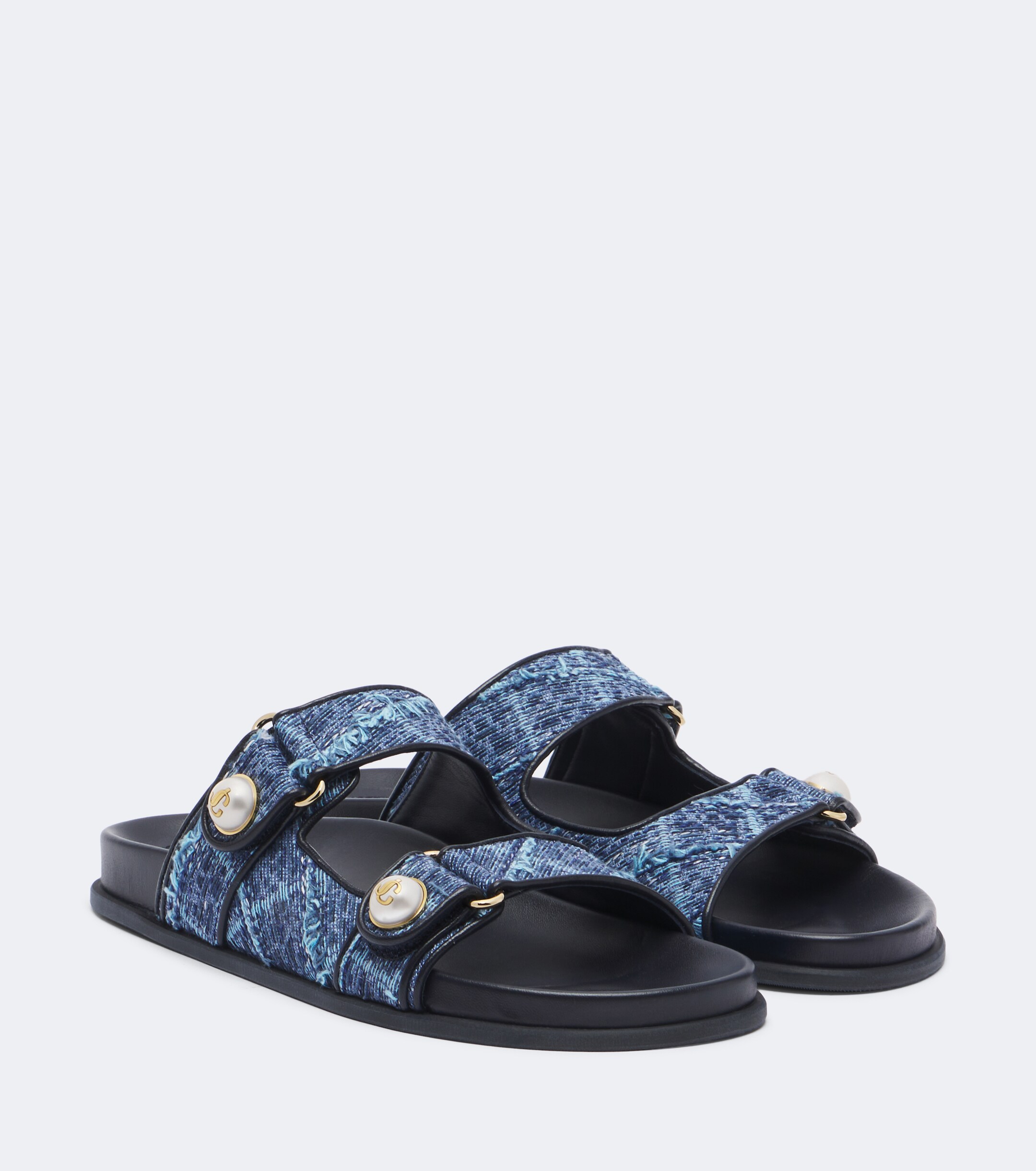 JIMMY CHOO Jimmy Choo Fayence denim sandals