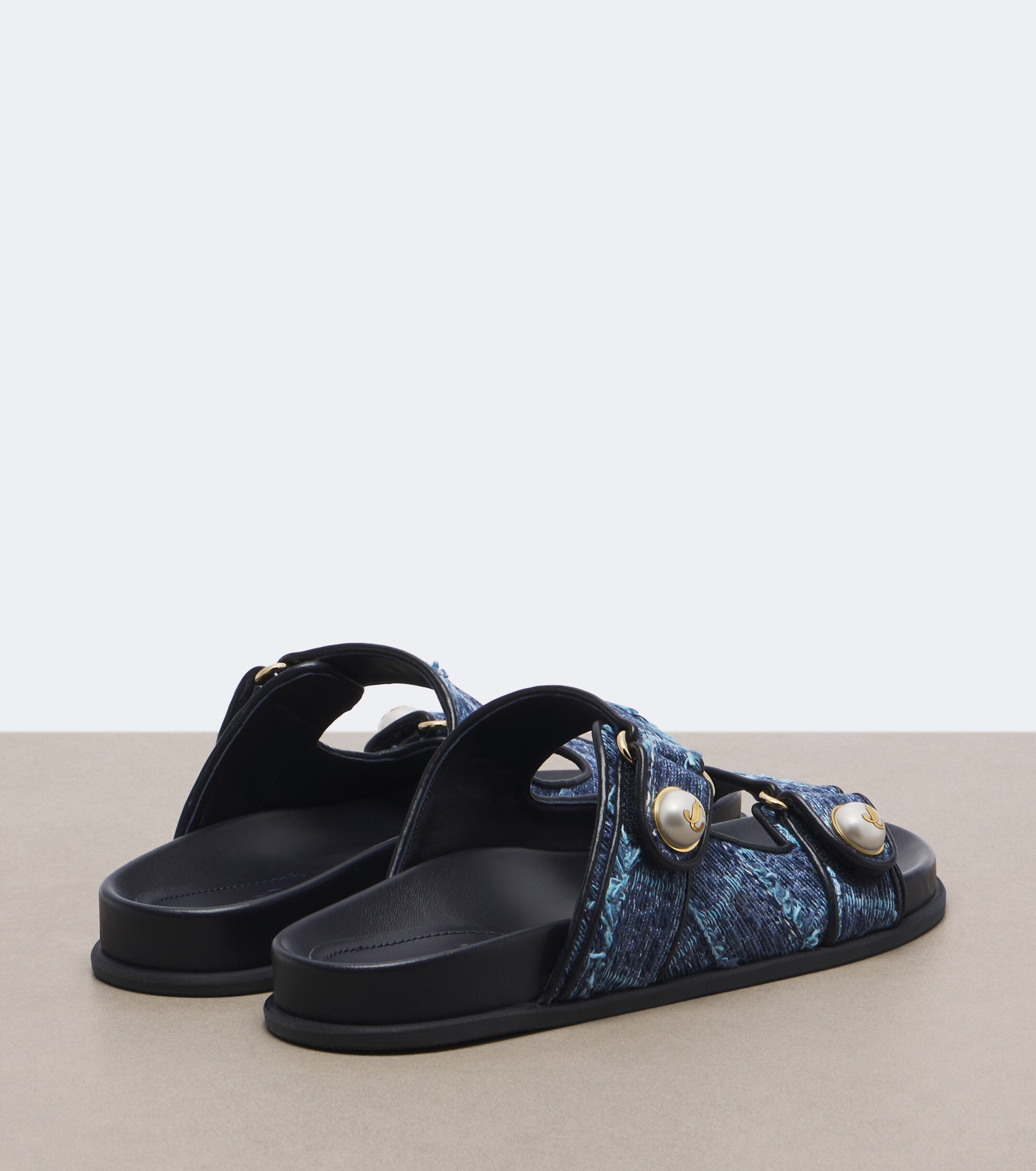 JIMMY CHOO Jimmy Choo Fayence denim sandals