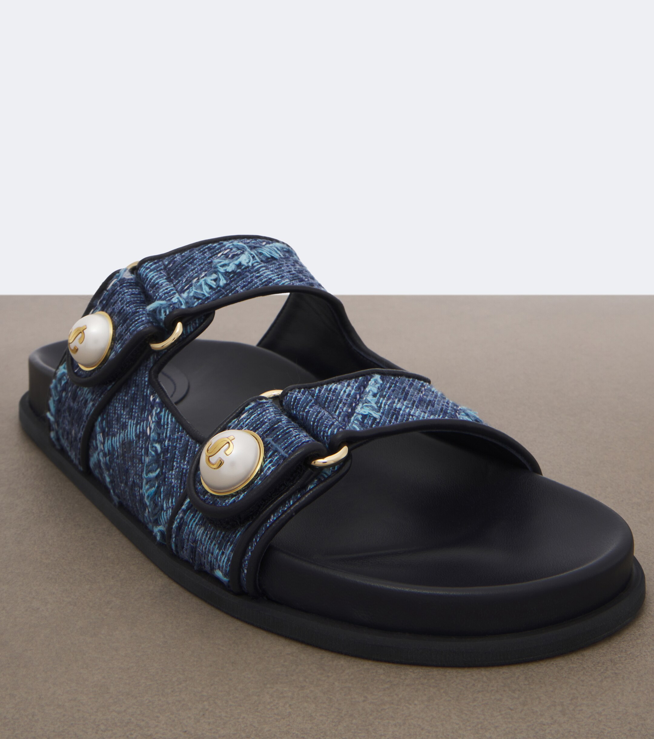 JIMMY CHOO Jimmy Choo Fayence denim sandals