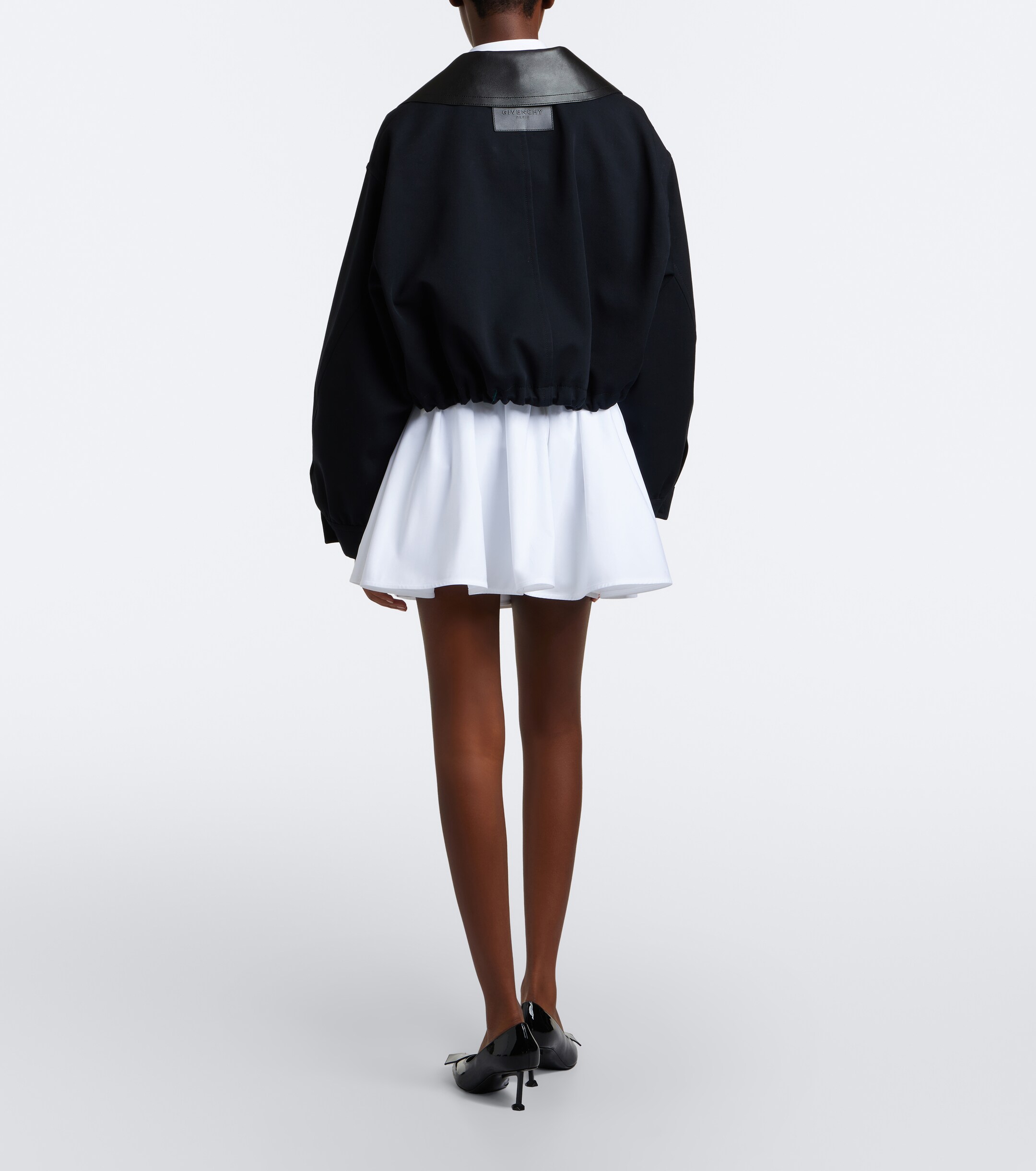 Givenchy Givenchy Pleated cotton poplin miniskirt