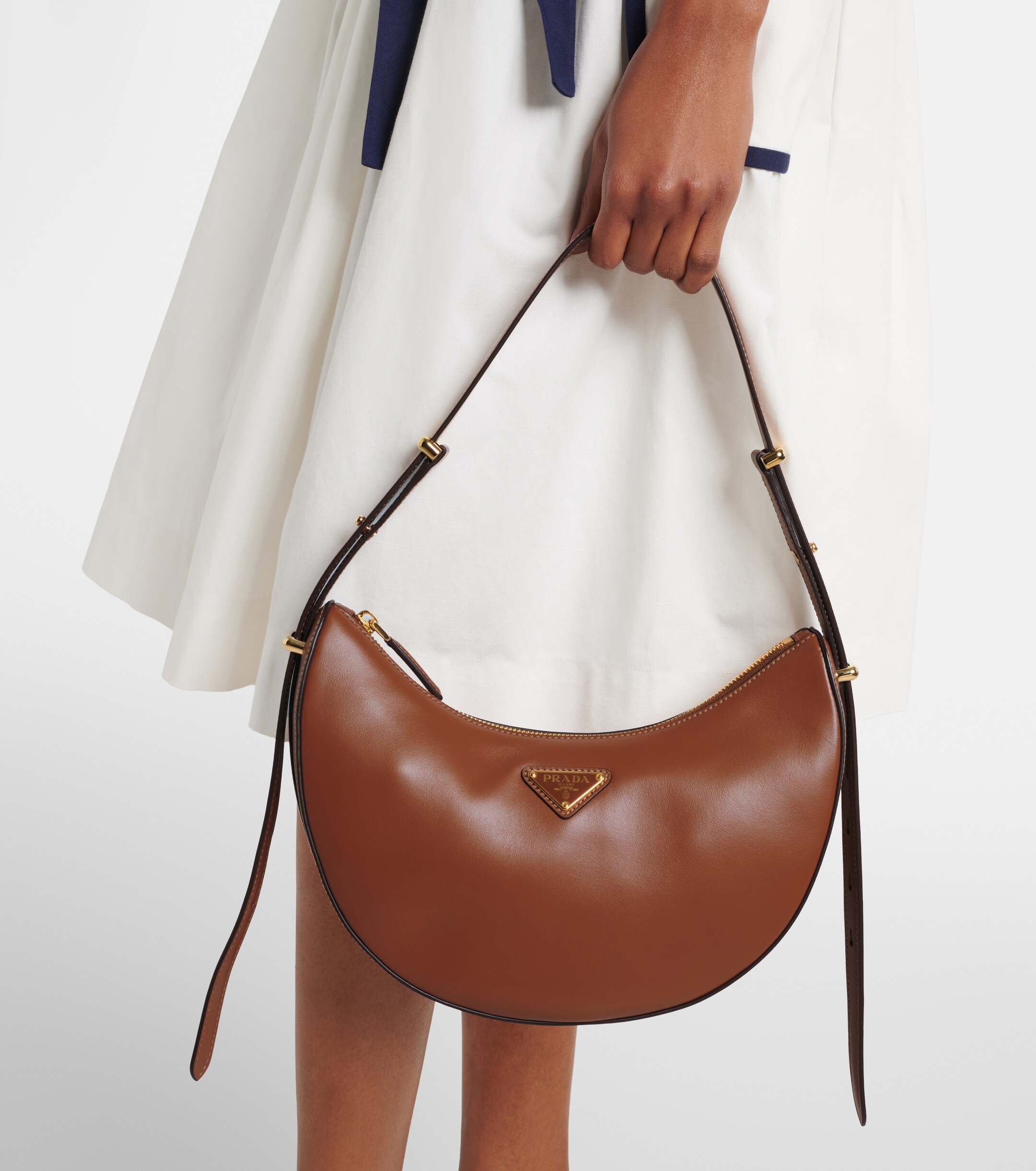 Prada Prada Arqué Small leather shoulder bag