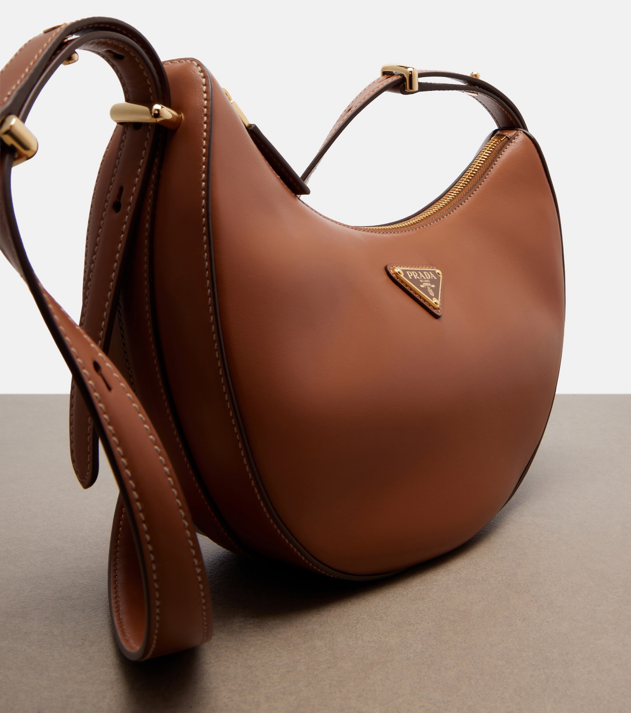 Prada Prada Arqué Small leather shoulder bag