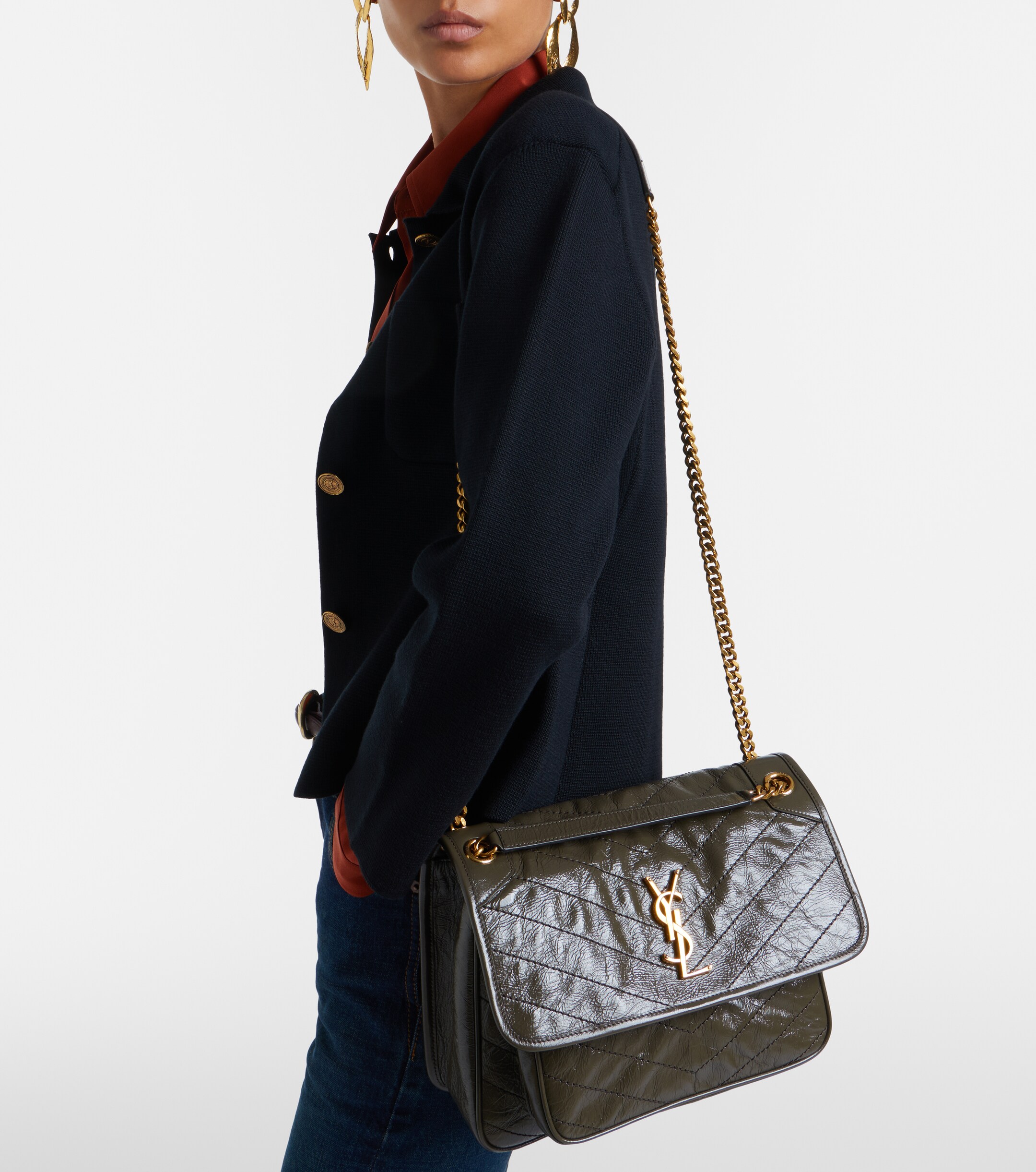 Saint Laurent Niki Medium leather shoulder bag