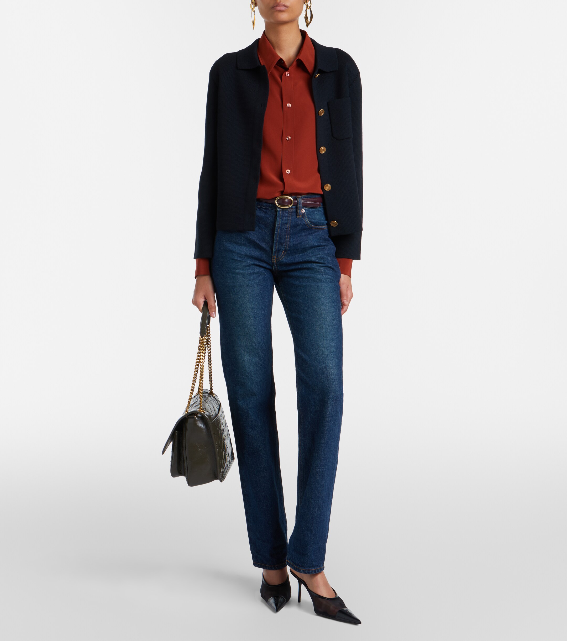 Saint Laurent Niki Medium leather shoulder bag