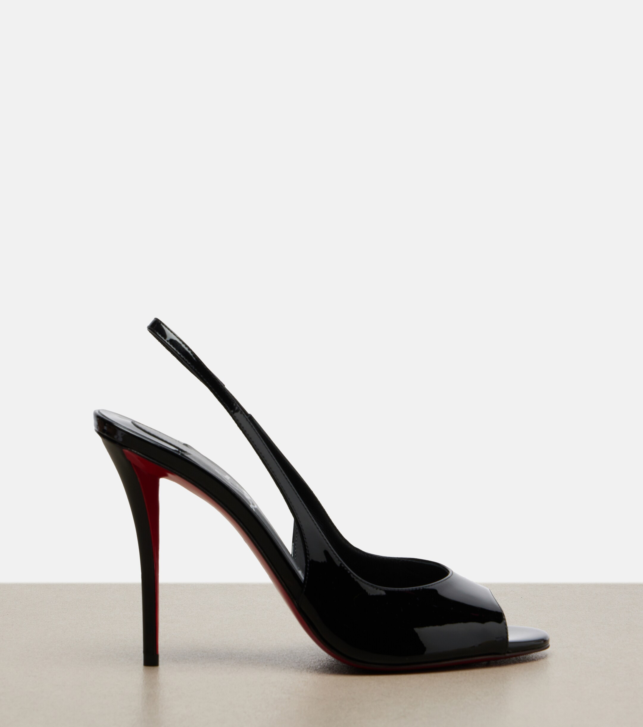 CHRISTIAN LOUBOUTIN Christian Louboutin Miss Z patent leather slingback sandals