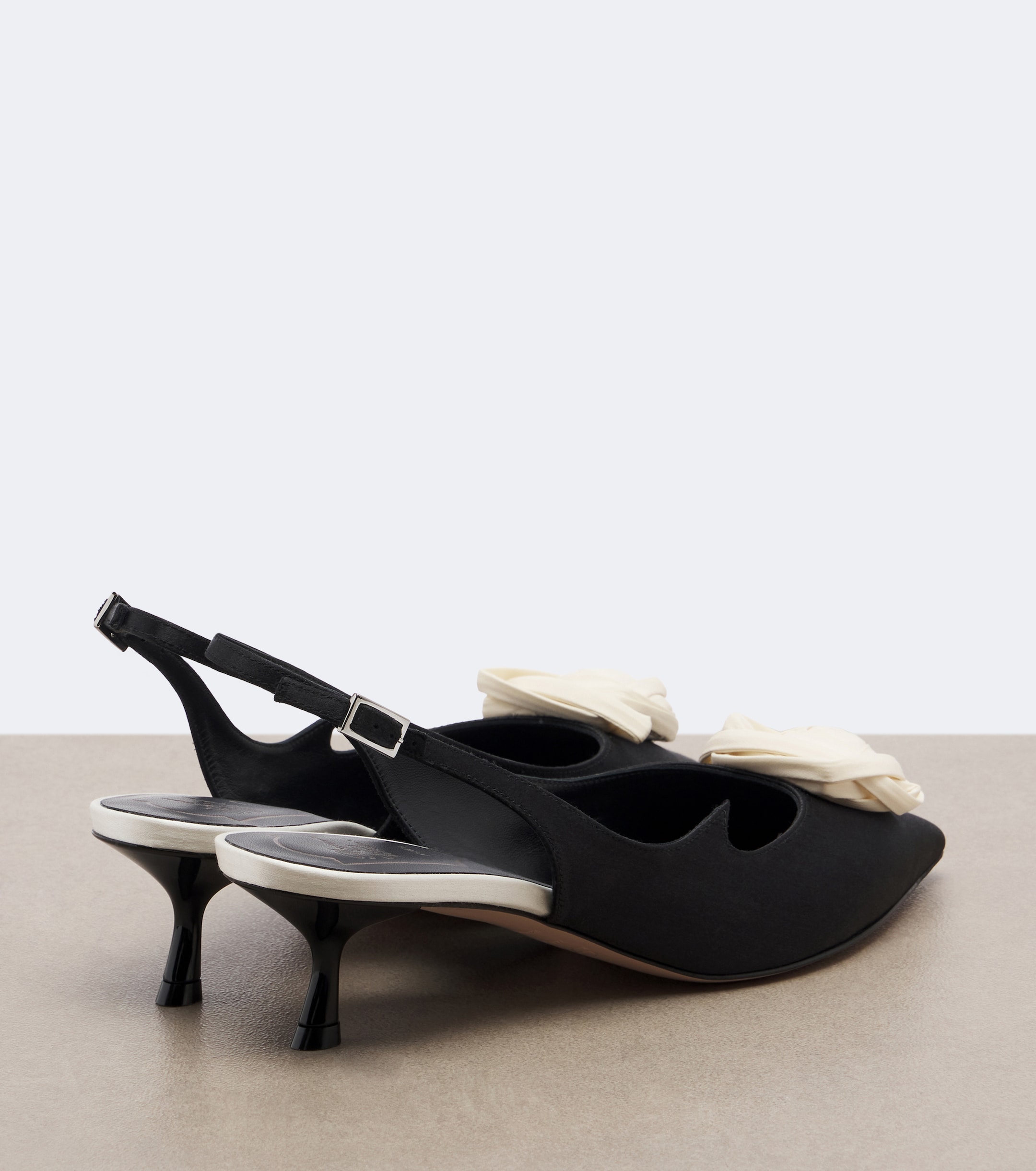 ROGER VIVIER Roger Vivier Rose Vivier satin slingback pumps