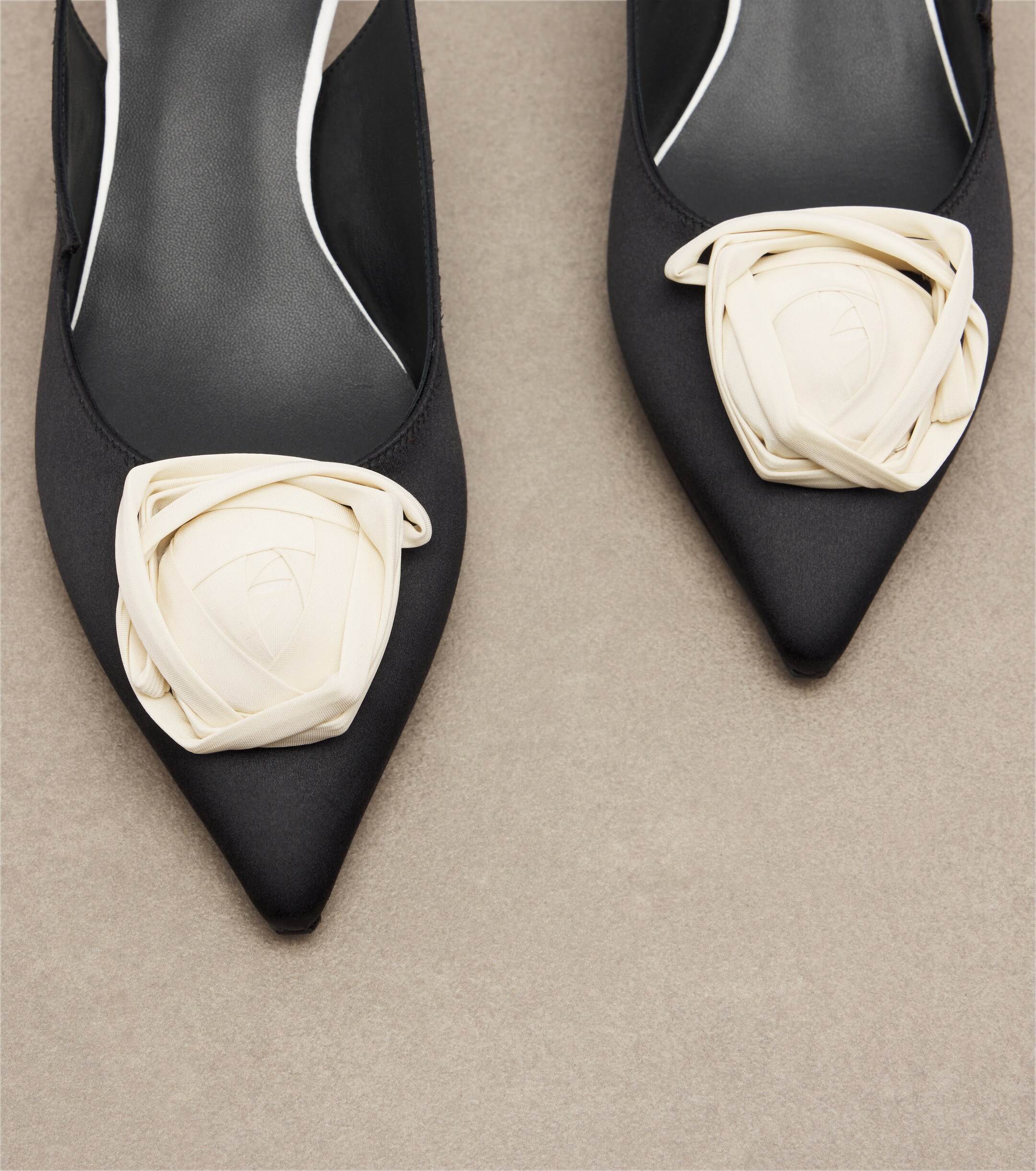 ROGER VIVIER Roger Vivier Rose Vivier satin slingback pumps