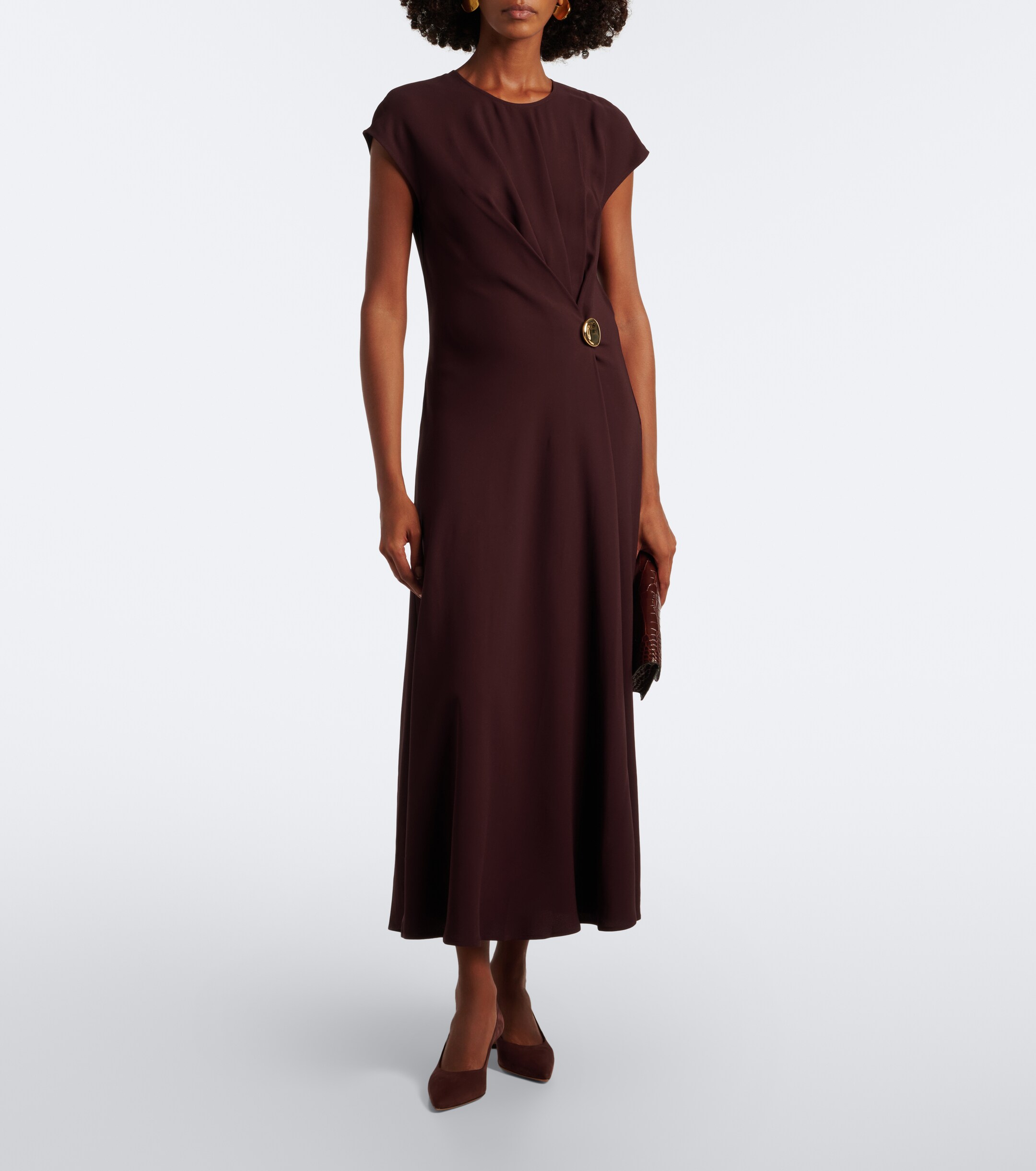 JOSEPH Joseph Taipan crêpe midi dress