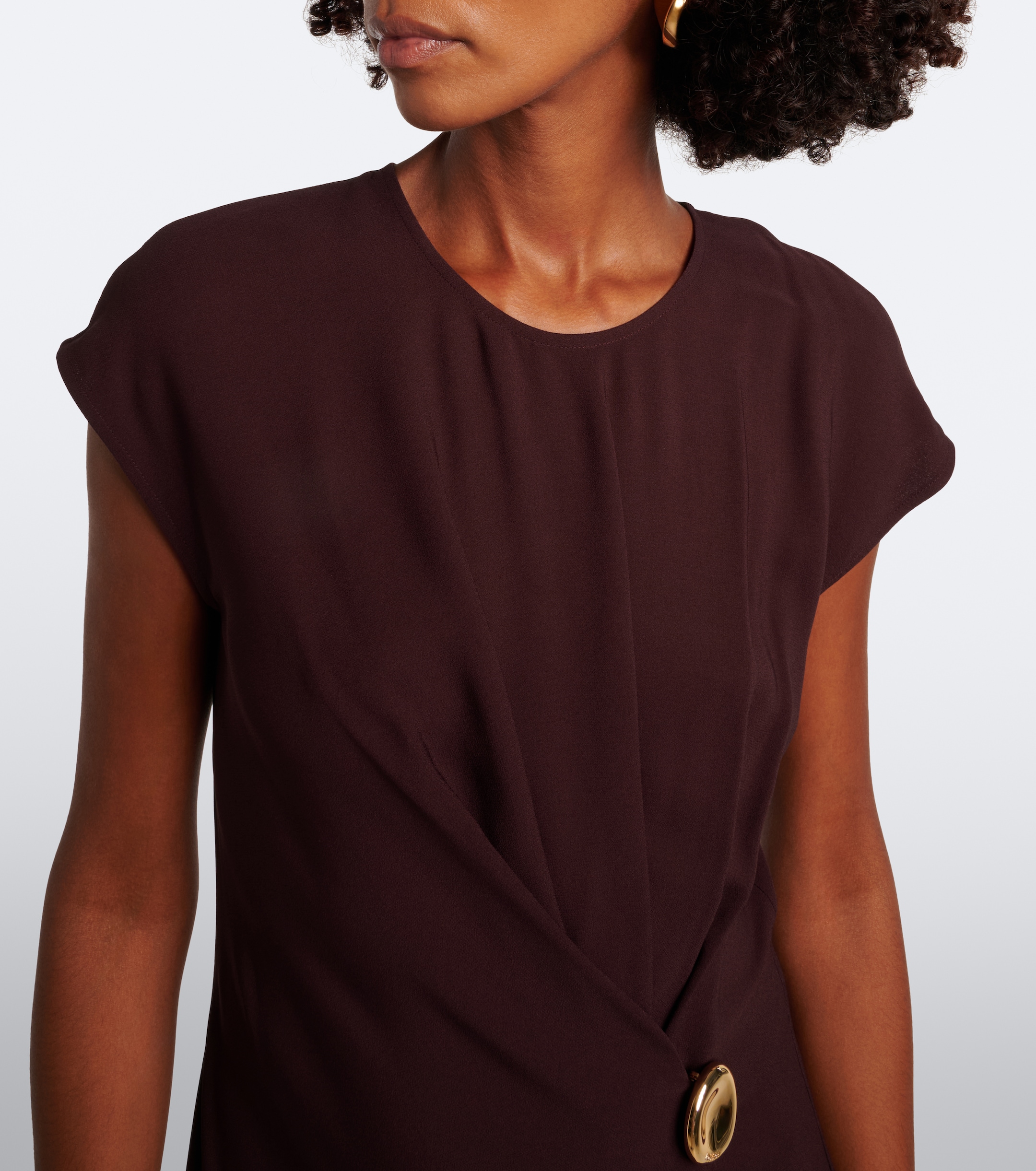 JOSEPH Joseph Taipan crêpe midi dress