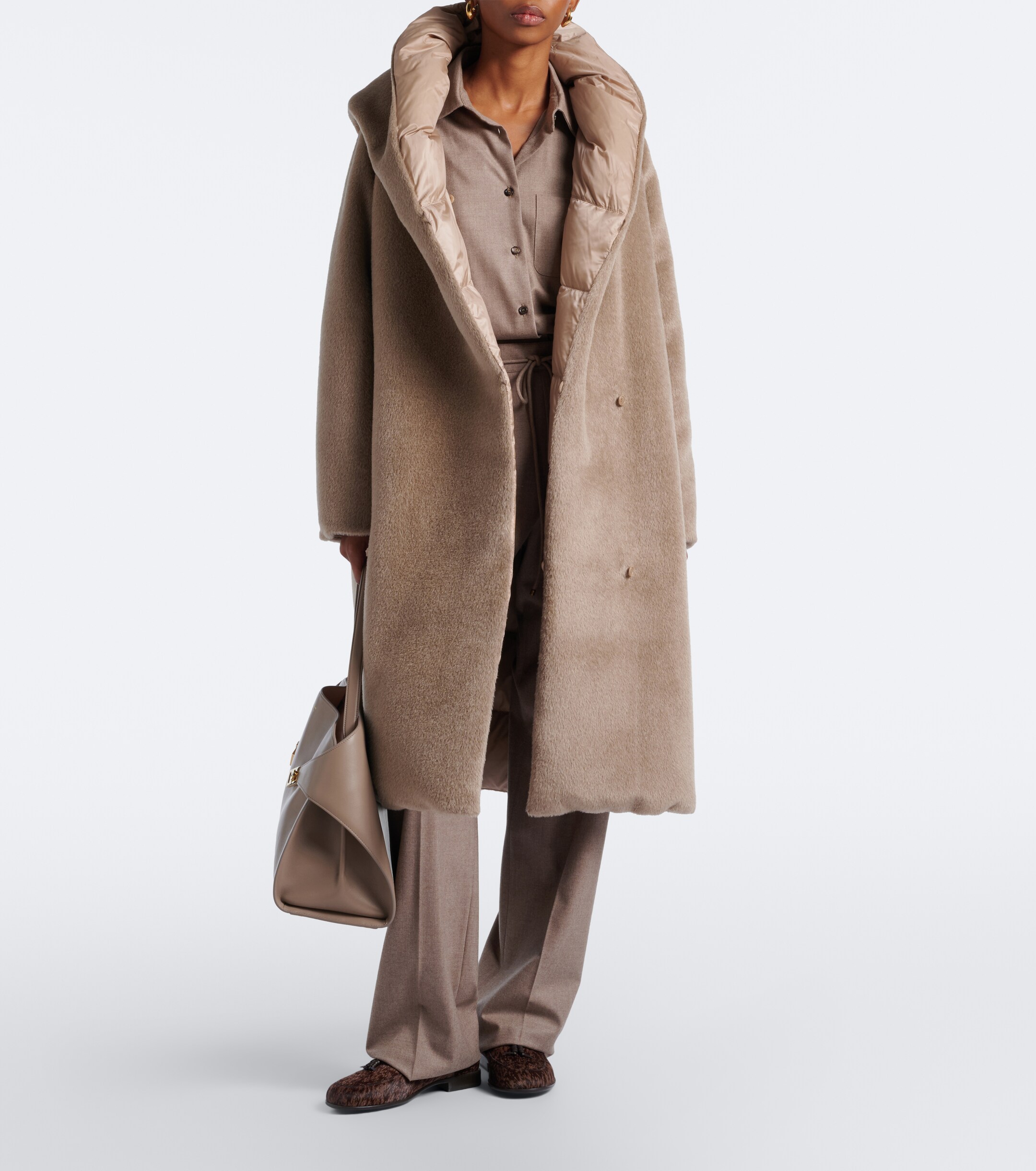 Max Mara Max Mara The Cube reversible alpaca and wool down coat