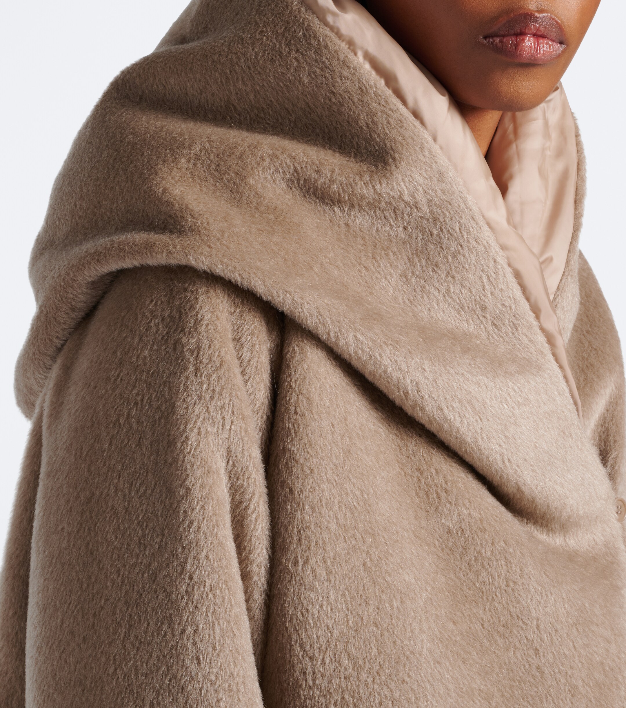 Max Mara Max Mara The Cube reversible alpaca and wool down coat