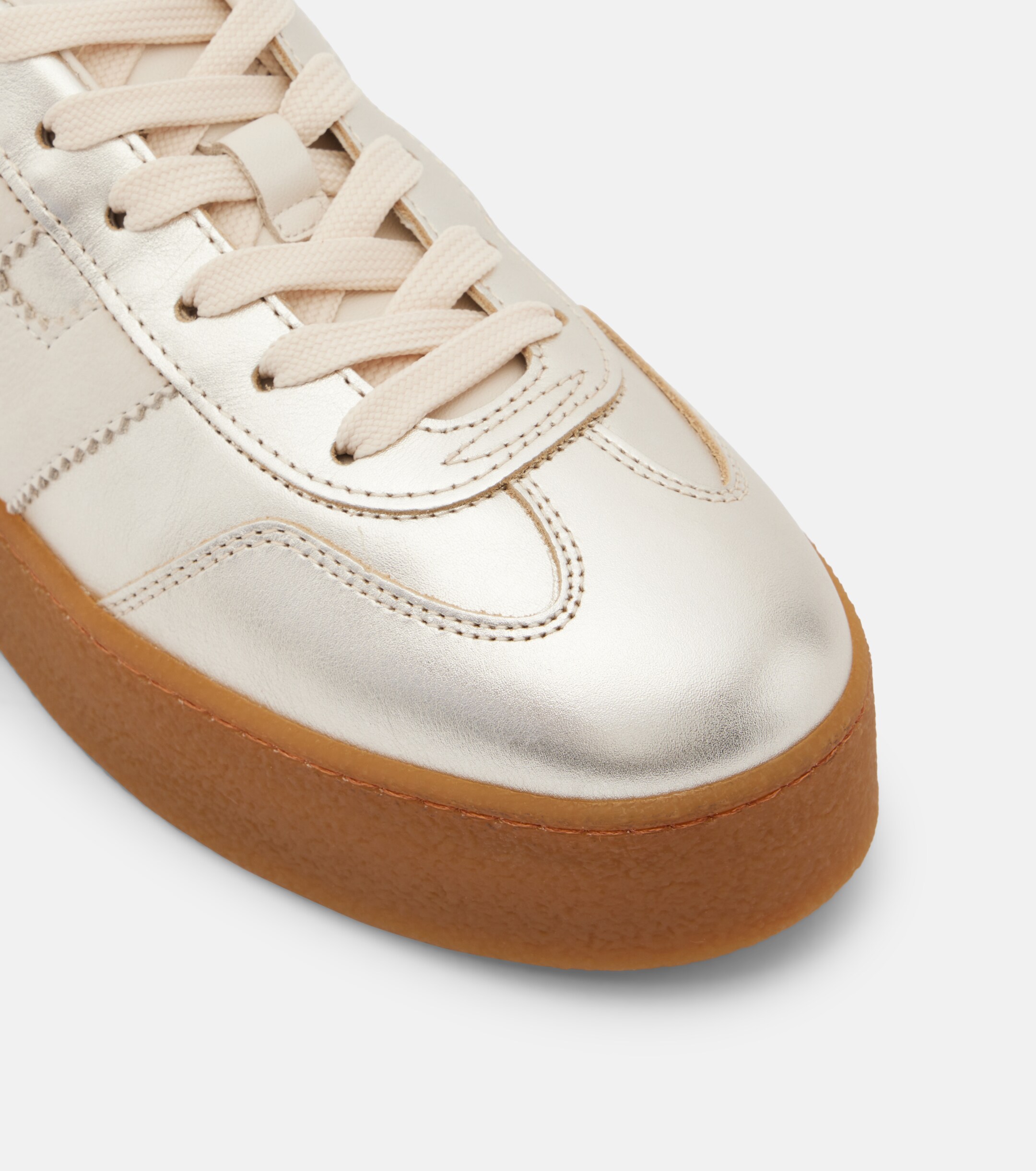 Hogan Hogan H698 metallic leather platform sneakers