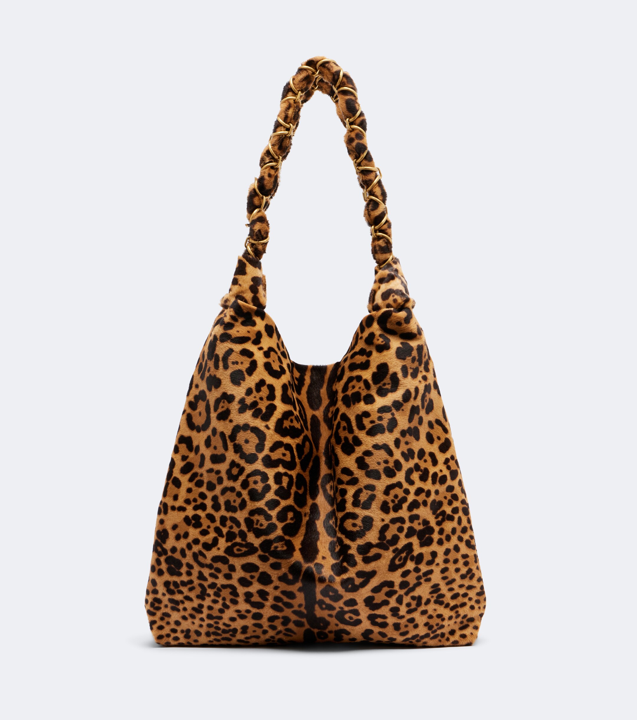 Saint Laurent Amalia leopard-print calf hair shoulder bag