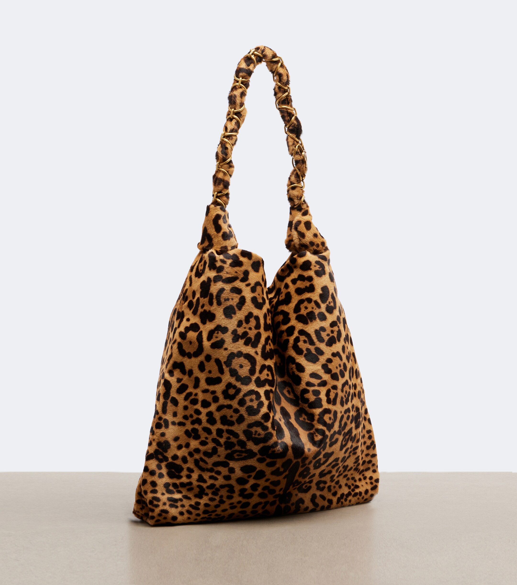 Saint Laurent Amalia leopard-print calf hair shoulder bag