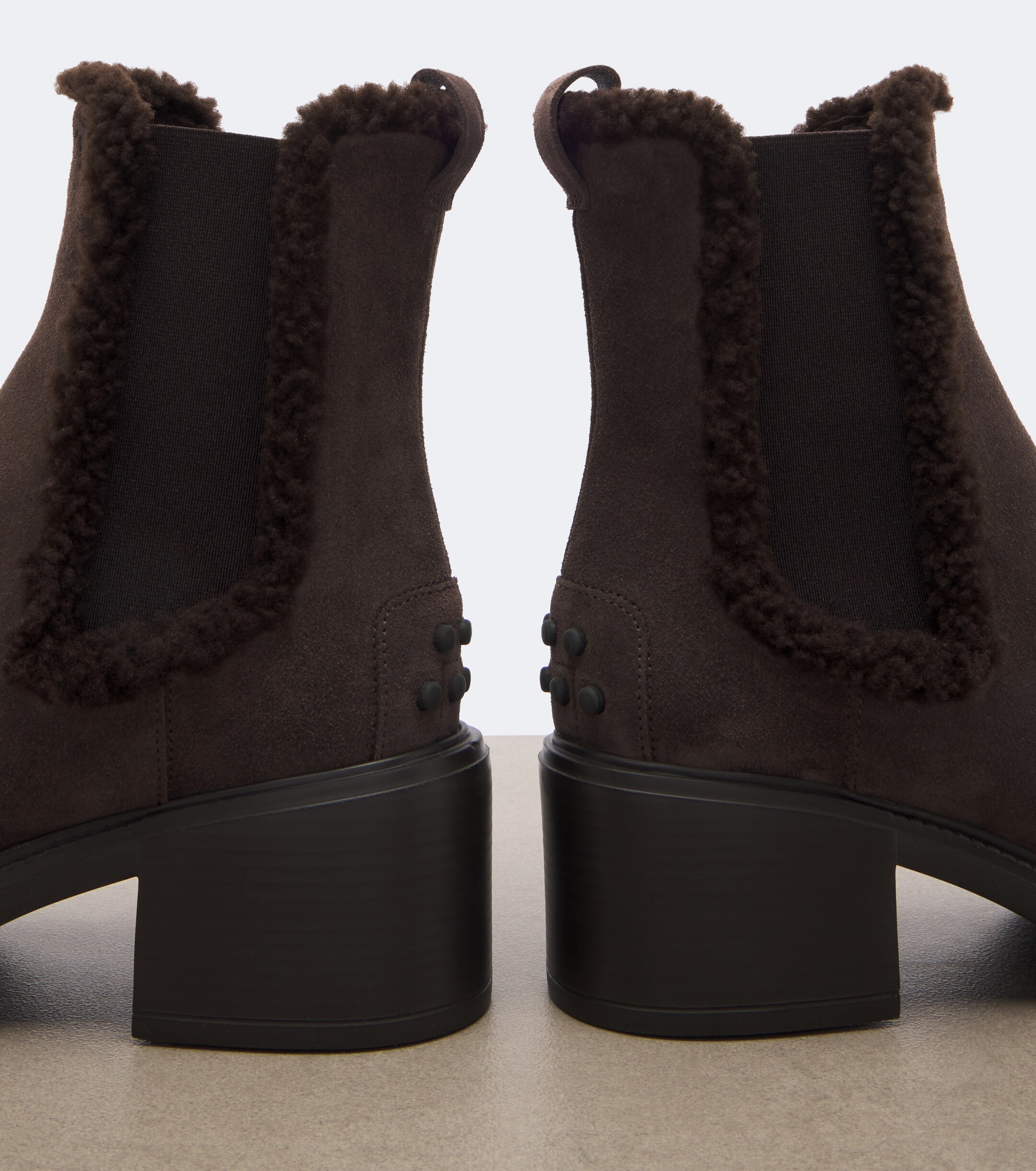 Tod's Tod's Shearling-lined suede ankle boots