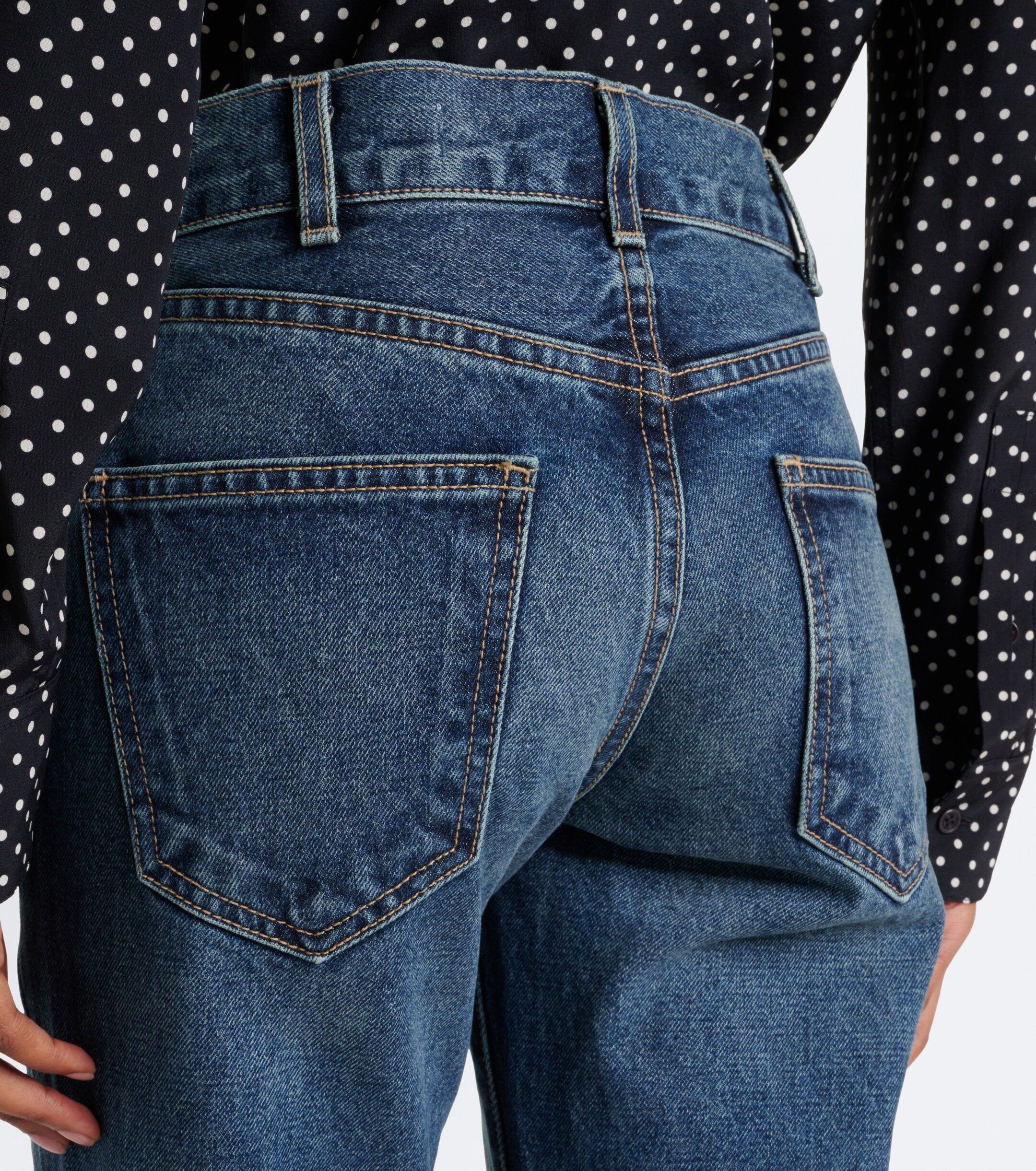 Nili Lotan Nili Lotan Roxane faded bootcut jeans