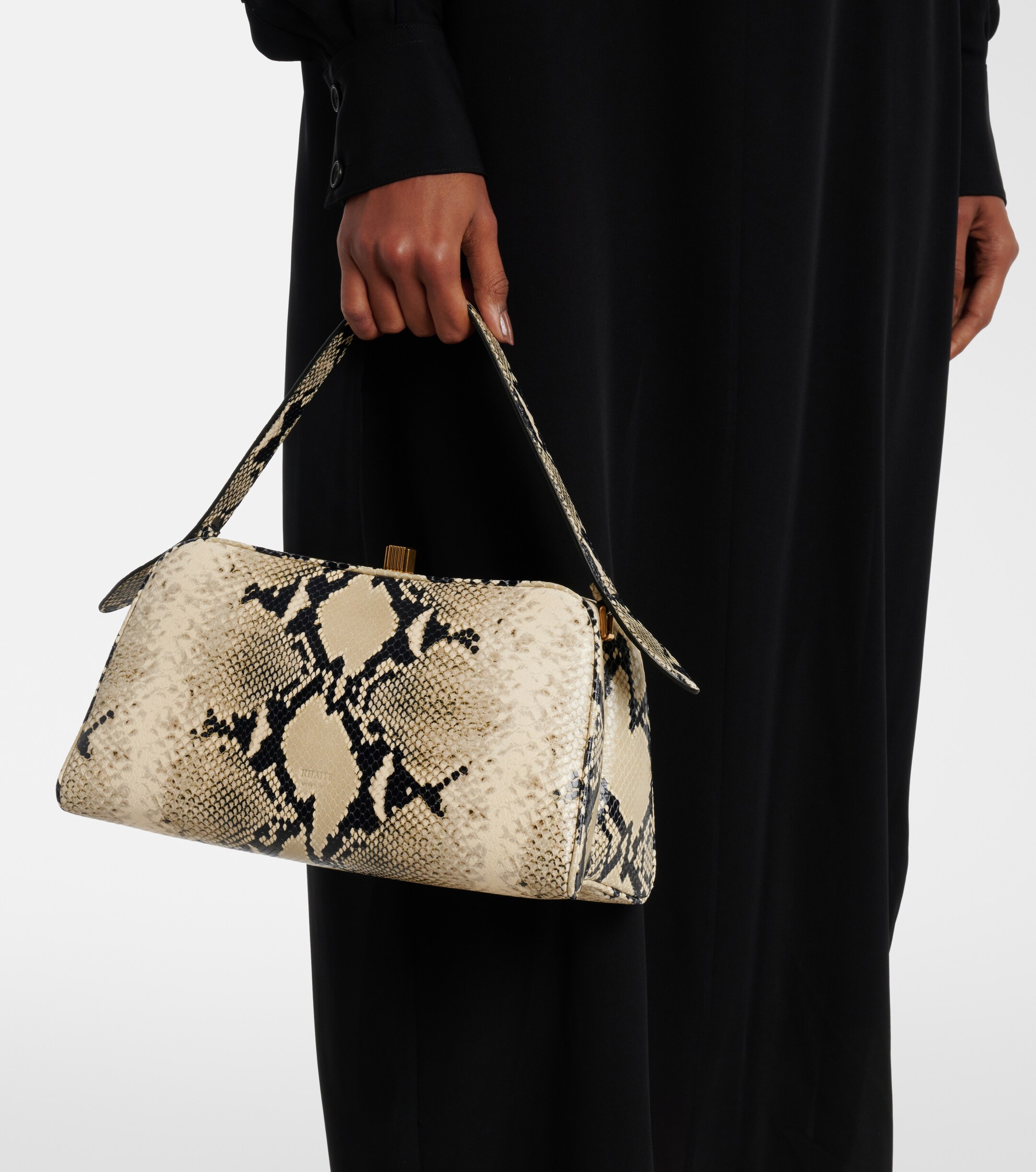 KHAITE Cate snake-effect leather shoulder bag