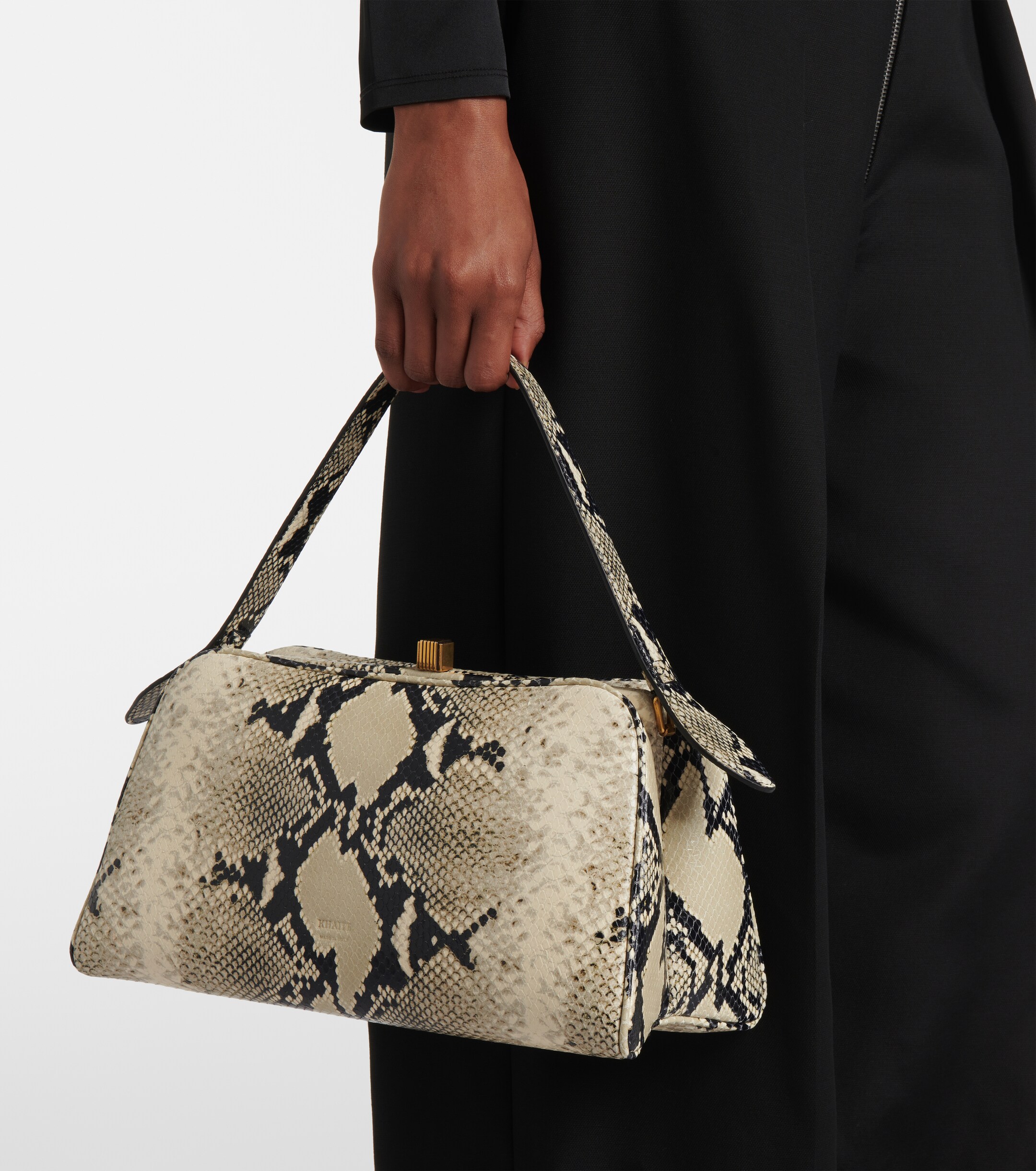 KHAITE Cate snake-effect leather shoulder bag